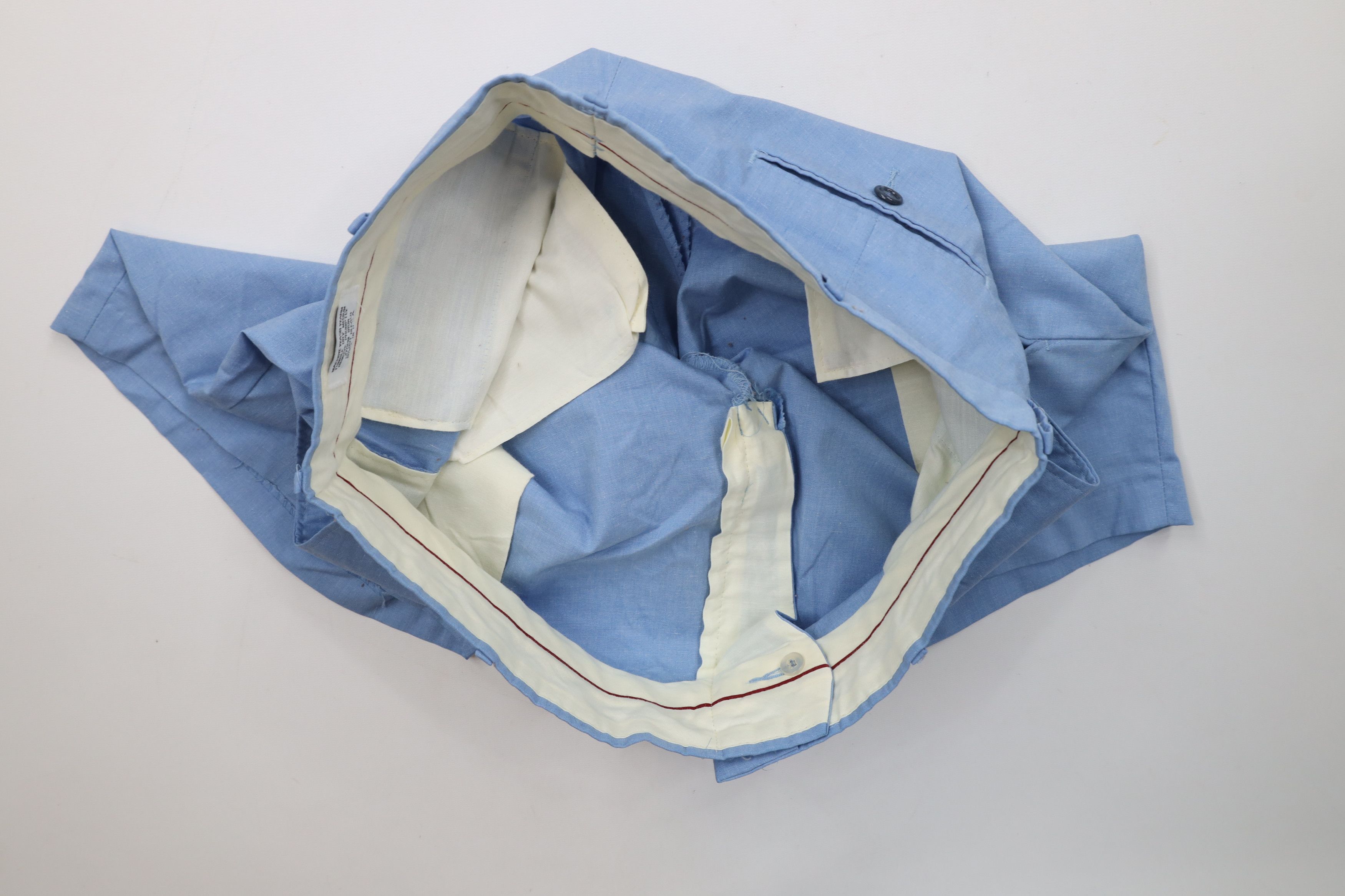 Vintage Vintage 60s 70s Streetwear Above Knee Chino Shorts Blue USA Size US 35 - 8 Thumbnail
