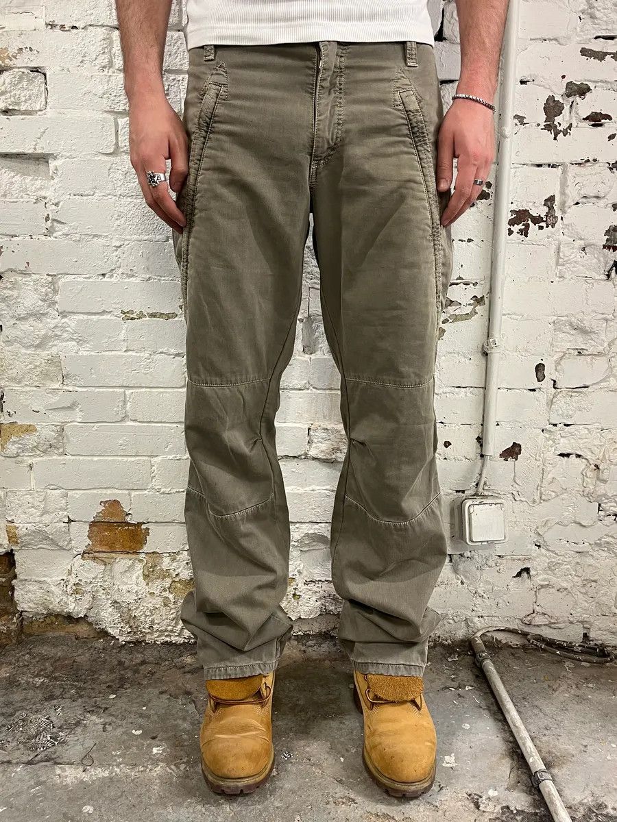 Dolce & Gabbana AW2003 Dolce & Gabbana Bondage Military Khaki Green Pants Size US 32 / EU 48 - 1 Thumbnail