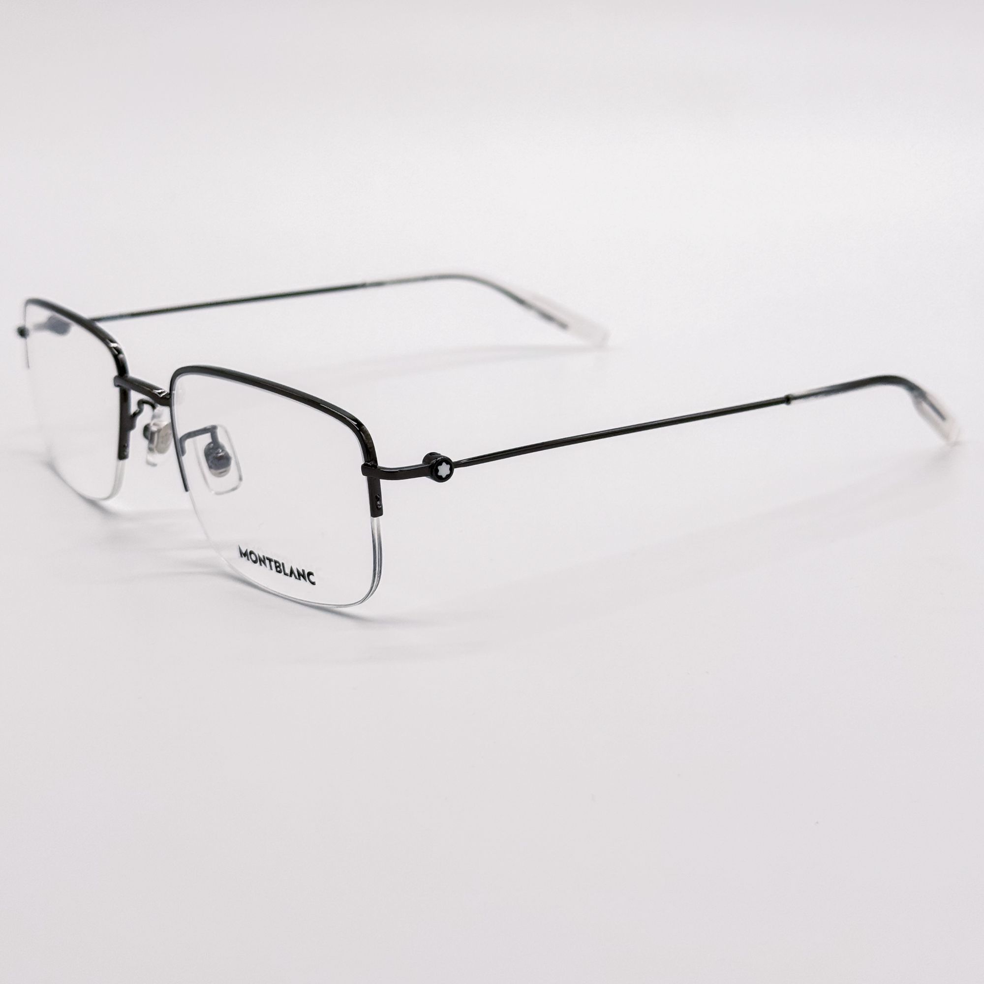 Montblanc NEW MONTBLANC EYEGLASSES MB0084OK 004 SILVER MEN EYEWEAR Size ONE SIZE - 3 Thumbnail