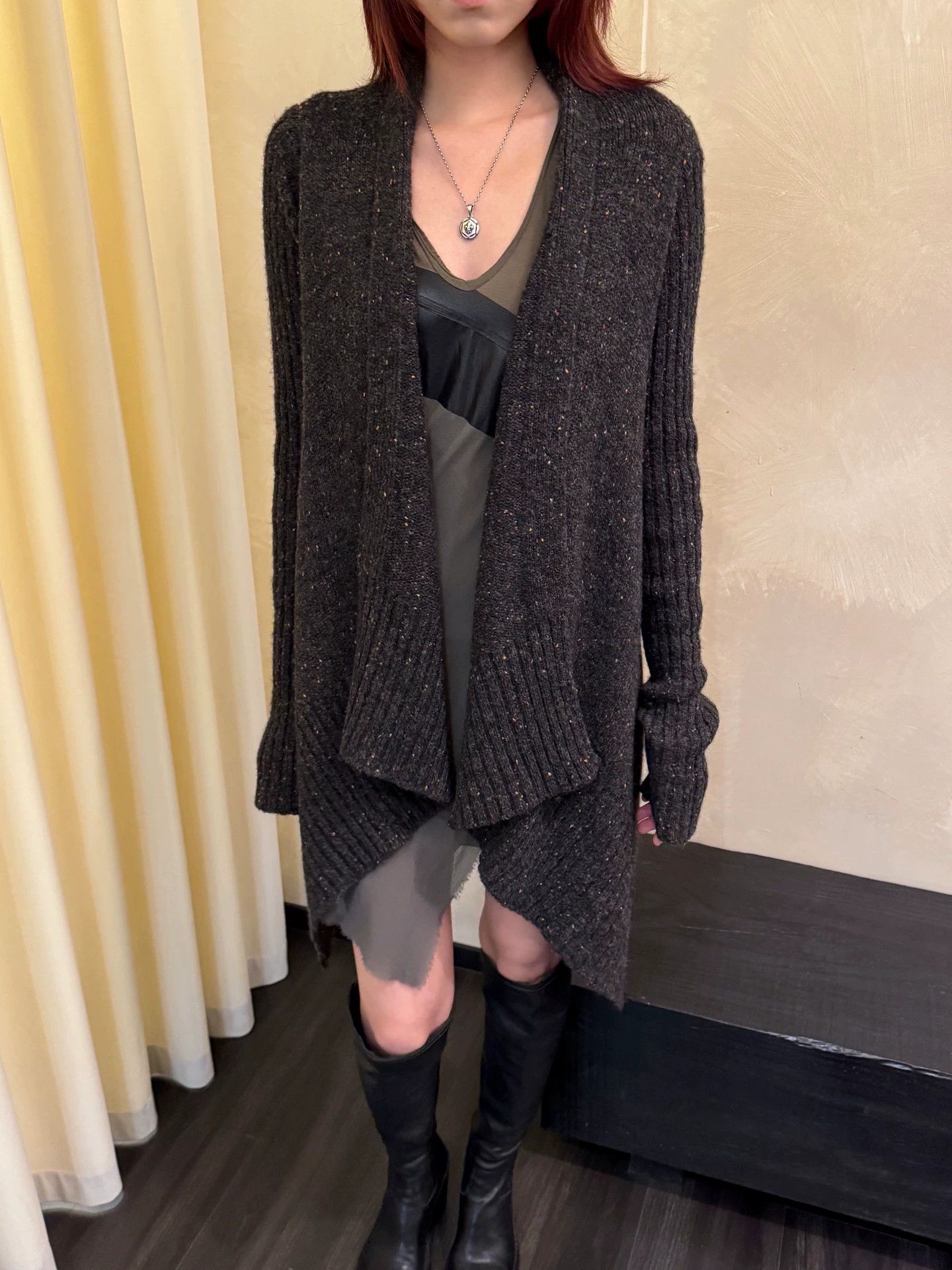 Rick Owens Rick Owens 2012 Alpaca Irregular Hem Cardigan XS Size XS / US 0-2 / IT 36-38 - 6 Thumbnail