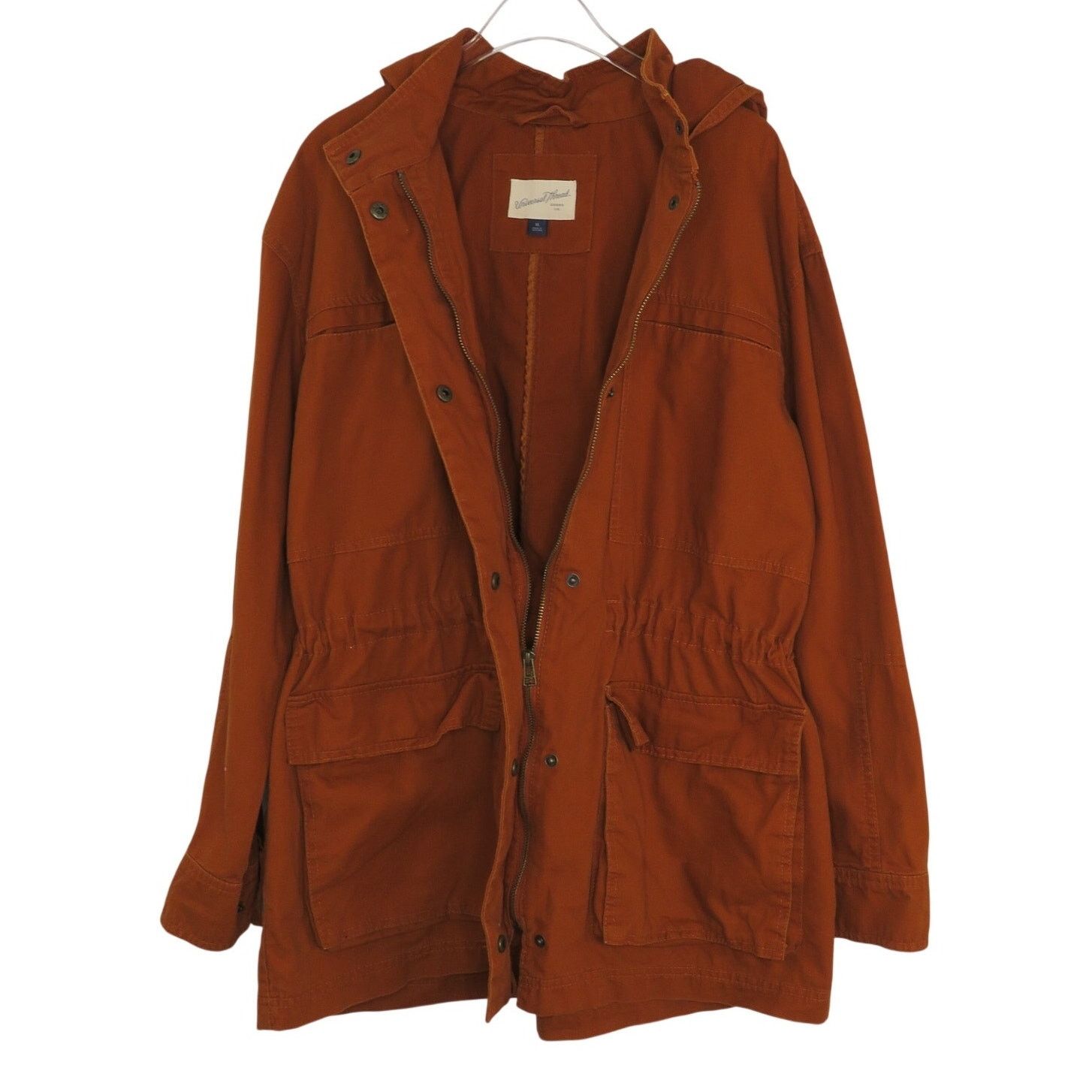 Target Basics Universal Thread Orange Hooded Utility Jacket Size XL Size XL / US 12-14 / IT 48-50 - 4 Thumbnail