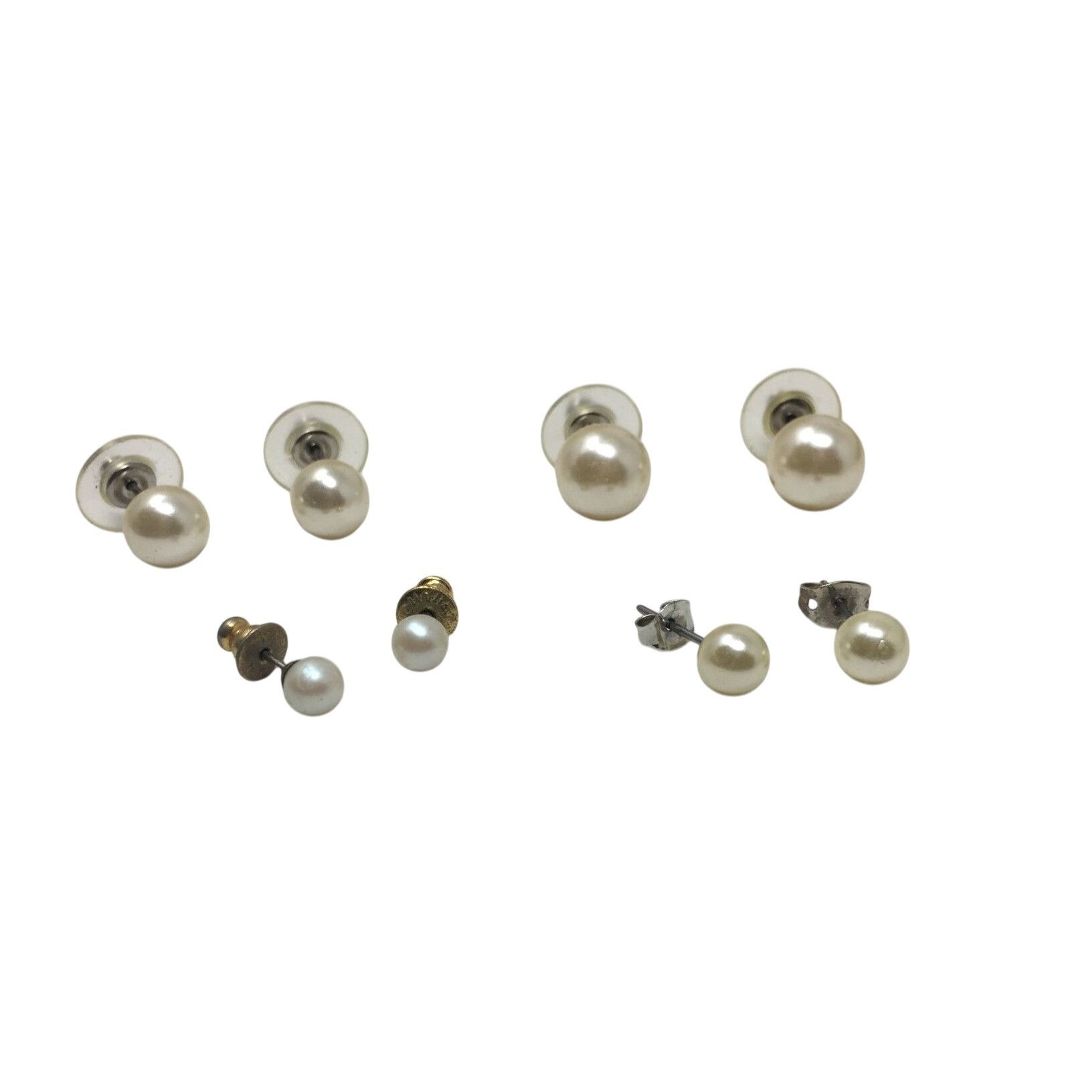 Other Four Pairs of Faux White Pearl Earrings Size ONE SIZE - 1 Thumbnail