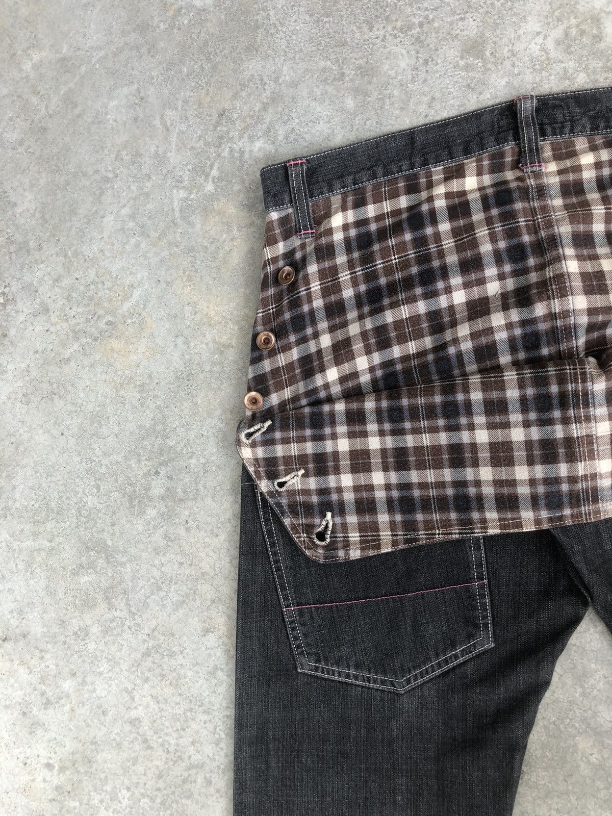 Japanese Brand Japanese Concave Attempt Distressed Jeans Size US 33 - 11 Thumbnail