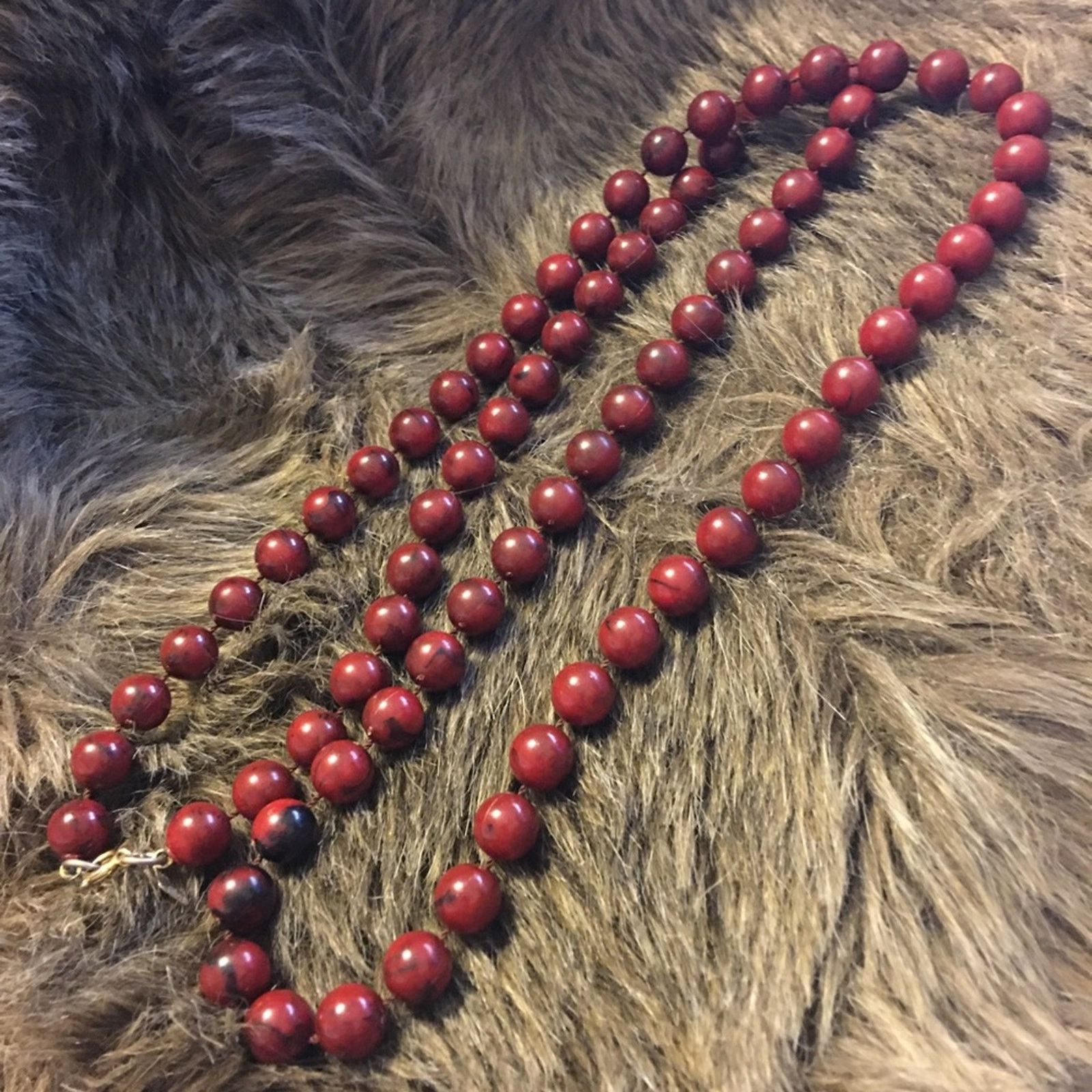 Jewelry Vintage 60s Sarah Coventry marble bead necklace Size ONE SIZE - 8 Thumbnail