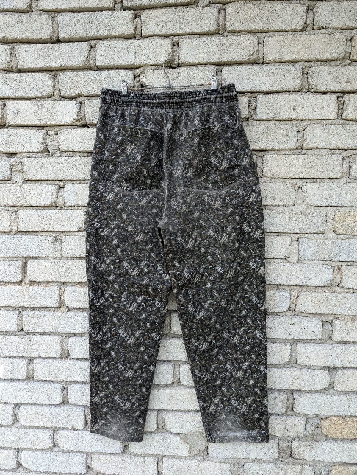 Japanese Brand Paisley Easy Pants Size US 33 - 2 Thumbnail