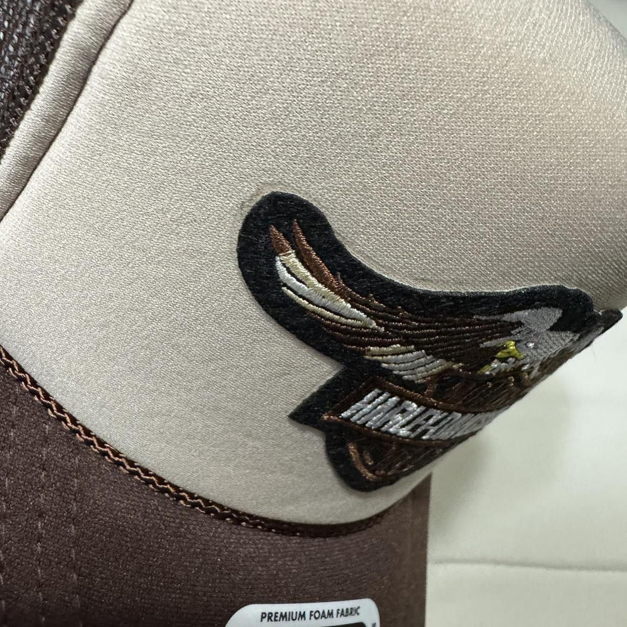 Harley Davidson Brown Tan Harley Davidson Trucker Hat Size ONE SIZE - 3 Thumbnail