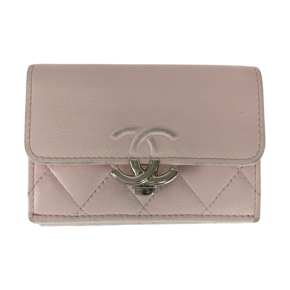 Chanel Chanel Chanel Matelasse Leather Compact Wallet Leather Short Wallet DUTY FREE for USA Size ONE SIZE - 1 Thumbnail