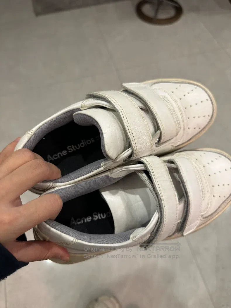 Acne Studios Acne Studios Velcro White Sneakers Size US 5.5 / IT 35.5 - 3 Thumbnail