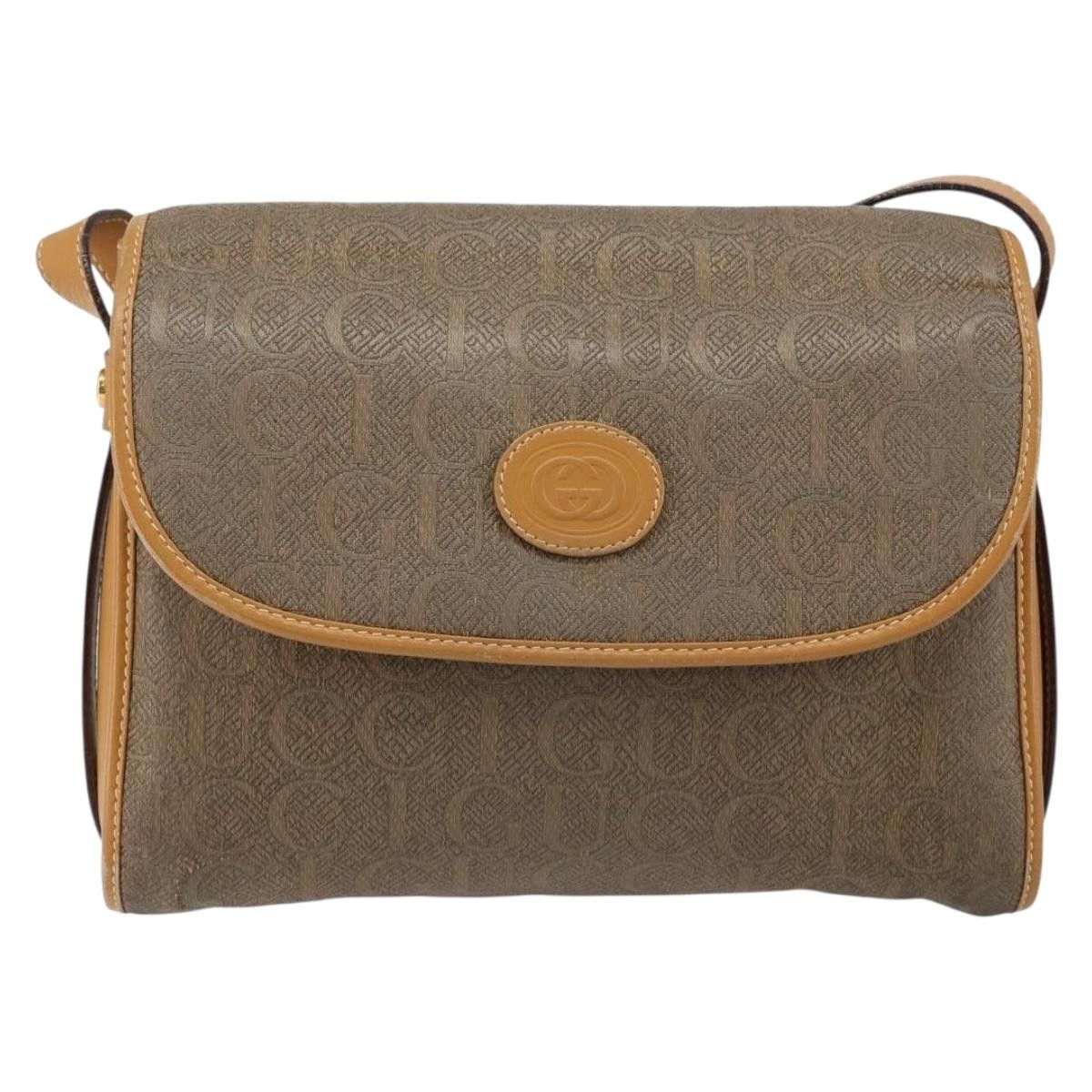 Gucci GUCCI Shoulder Bag Canvas Leather Beige Gold 001 14 001 14 Size ONE SIZE - 2 Thumbnail
