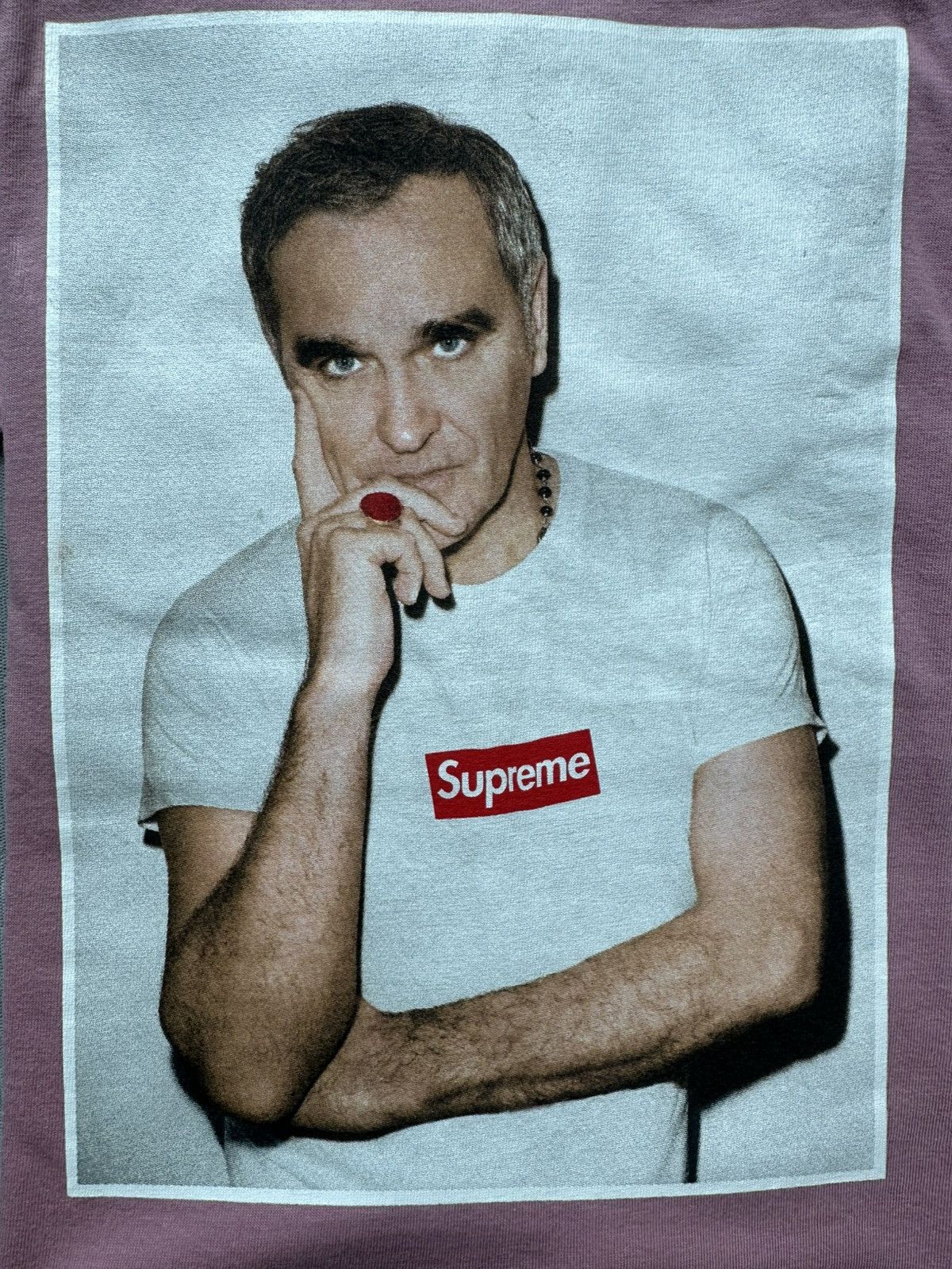 Supreme Supreme pink morrissey photo tee T-shirt Size US M / EU 48-50 / 2 - 2 Thumbnail