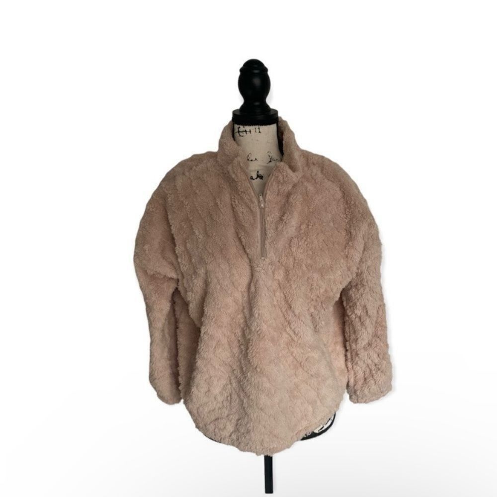 Other Kensie Women’s Sherpa Pullover Size S Fuzzy Half Zip High Co Size S / US 4 / IT 40 - 1 Thumbnail