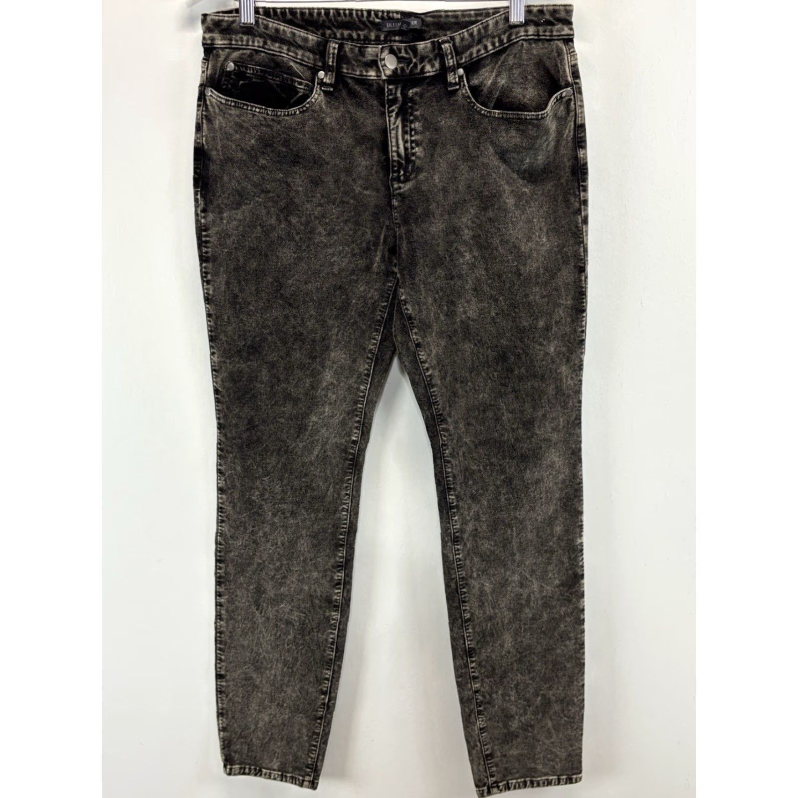 Eileen Fisher Eileen Fisher Womens Jeans Skinny Velveteen Mineral Charcoal Wash 14 33x31 Regular Inseam 31 Size 24" / US 00 / IT 34 - 2 Thumbnail