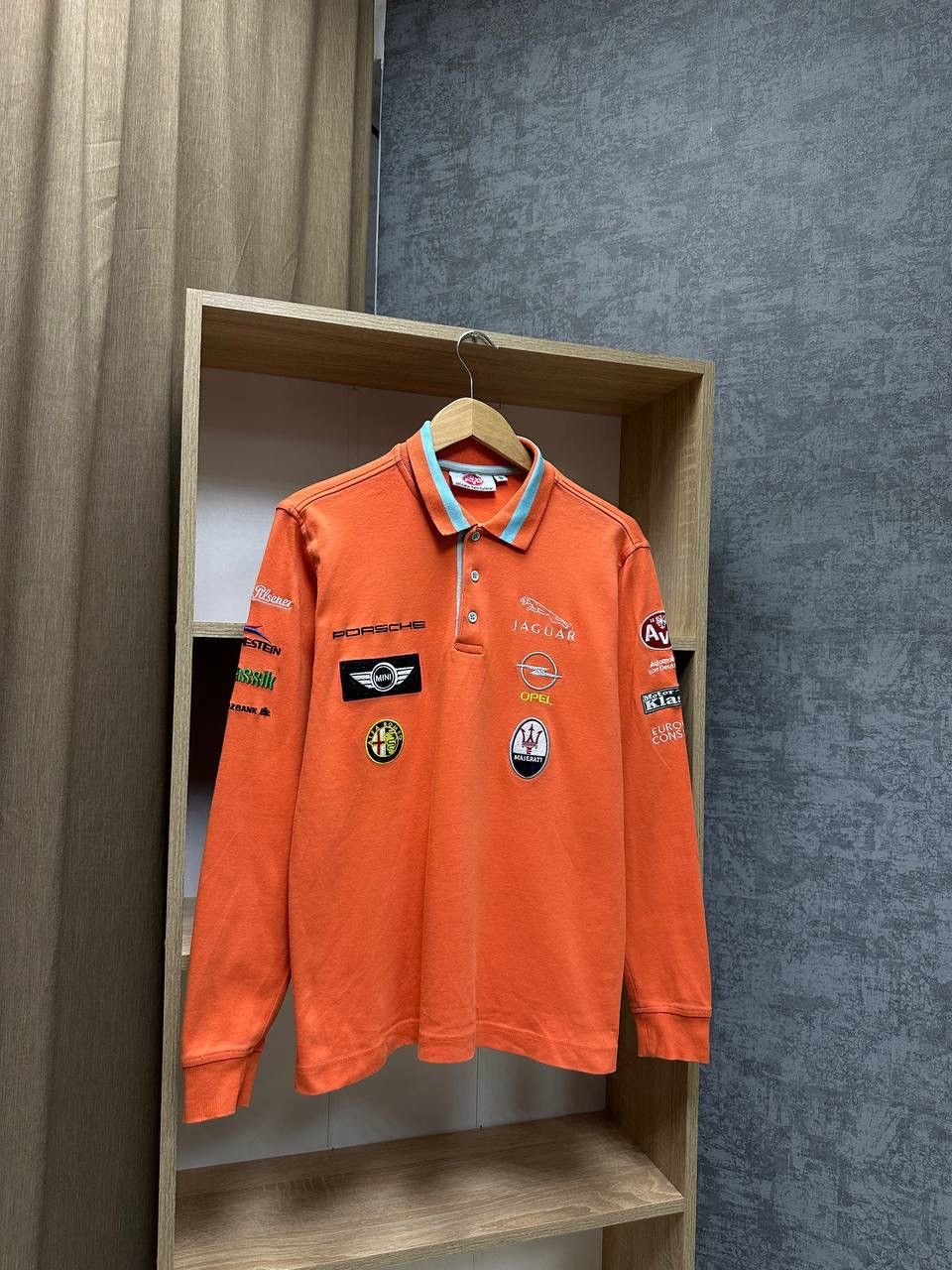 Formula 1 × Vintage Vintage Porsche Racing Jaguar Orange Rugby Shirt Size US S / EU 44-46 / 1 - 1 Thumbnail