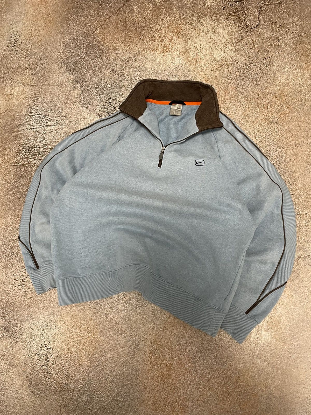 Nike Vintage Nike Small Logo 1/4 Zip Heavy Cotton Sweatshirt Size US M / EU 48-50 / 2 - 2 Thumbnail