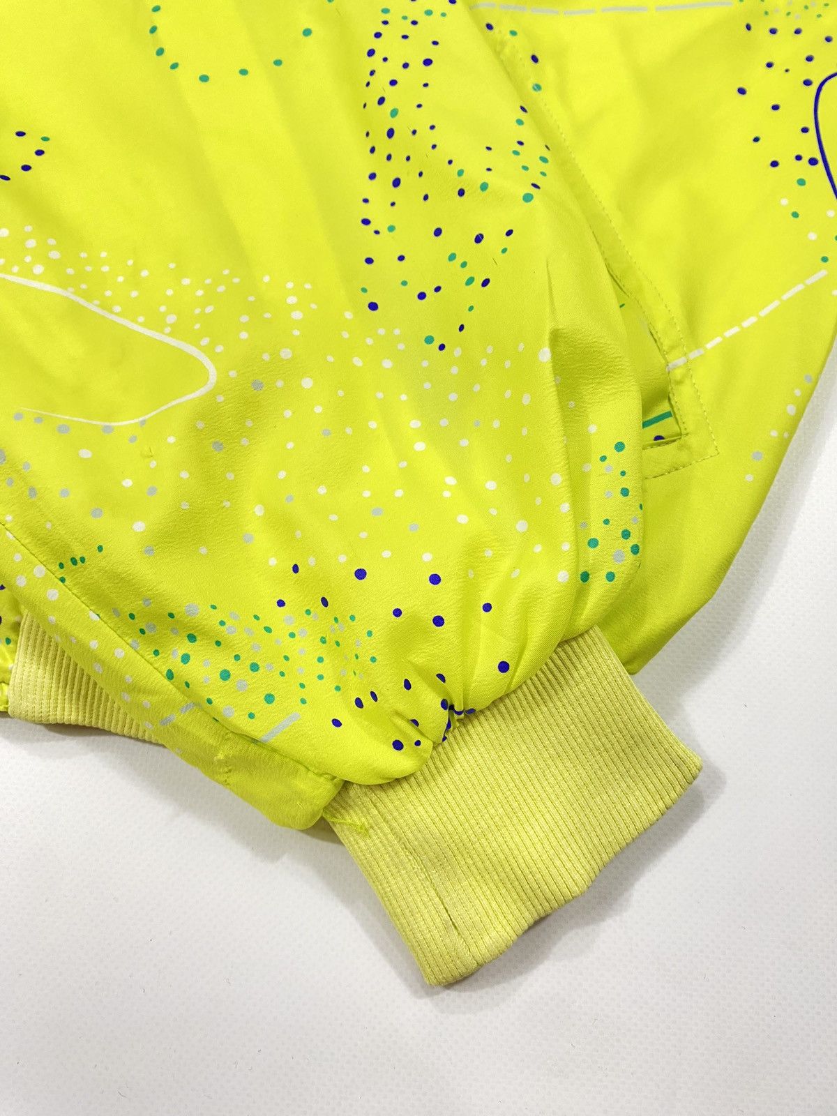 Vintage Vintage 90s White Star Bomber Track Jacket Galaxy Cosmo Rave Size XL / US 12-14 / IT 48-50 - 9 Thumbnail