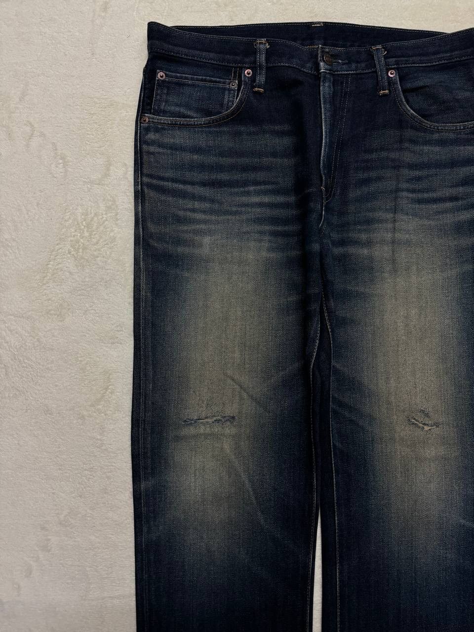 Edwin INSANE Edwin Rusty Mudwash Distress Dark Jean Made In Japan Size US 35 - 4 Thumbnail