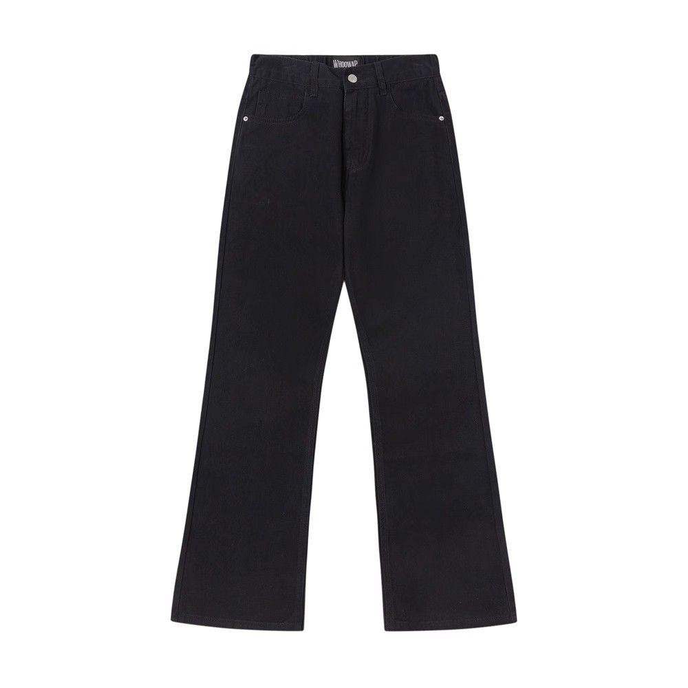 Japanese Brand × Jean Trendy men's solid color simple versatile loose flared jeans Size US 32 / EU 48 - 1 Thumbnail