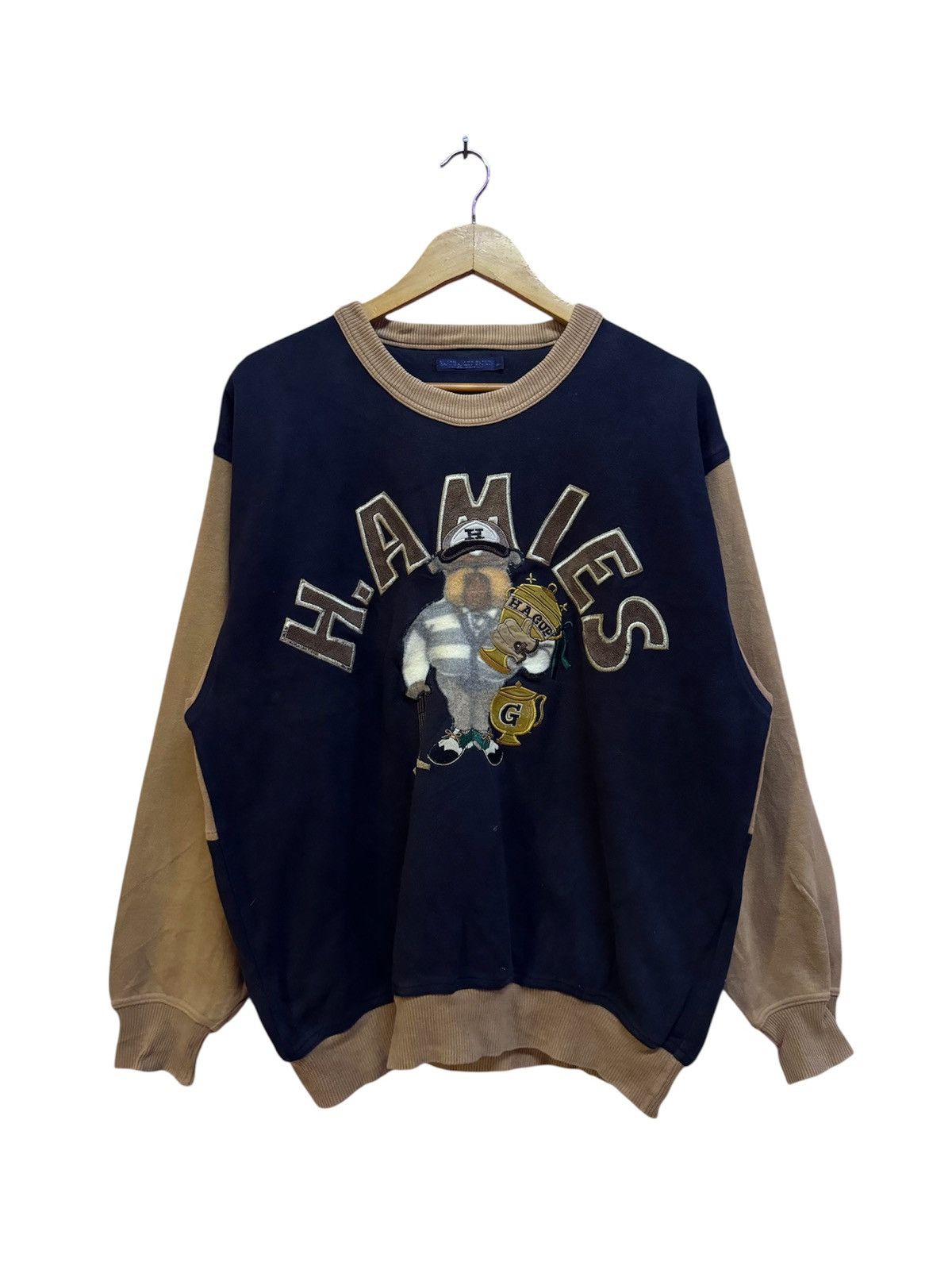 Hardy Amies Hardy Amies Embroidered Sweatshirts Size L Size US L / EU 52-54 / 3 - 1 Thumbnail