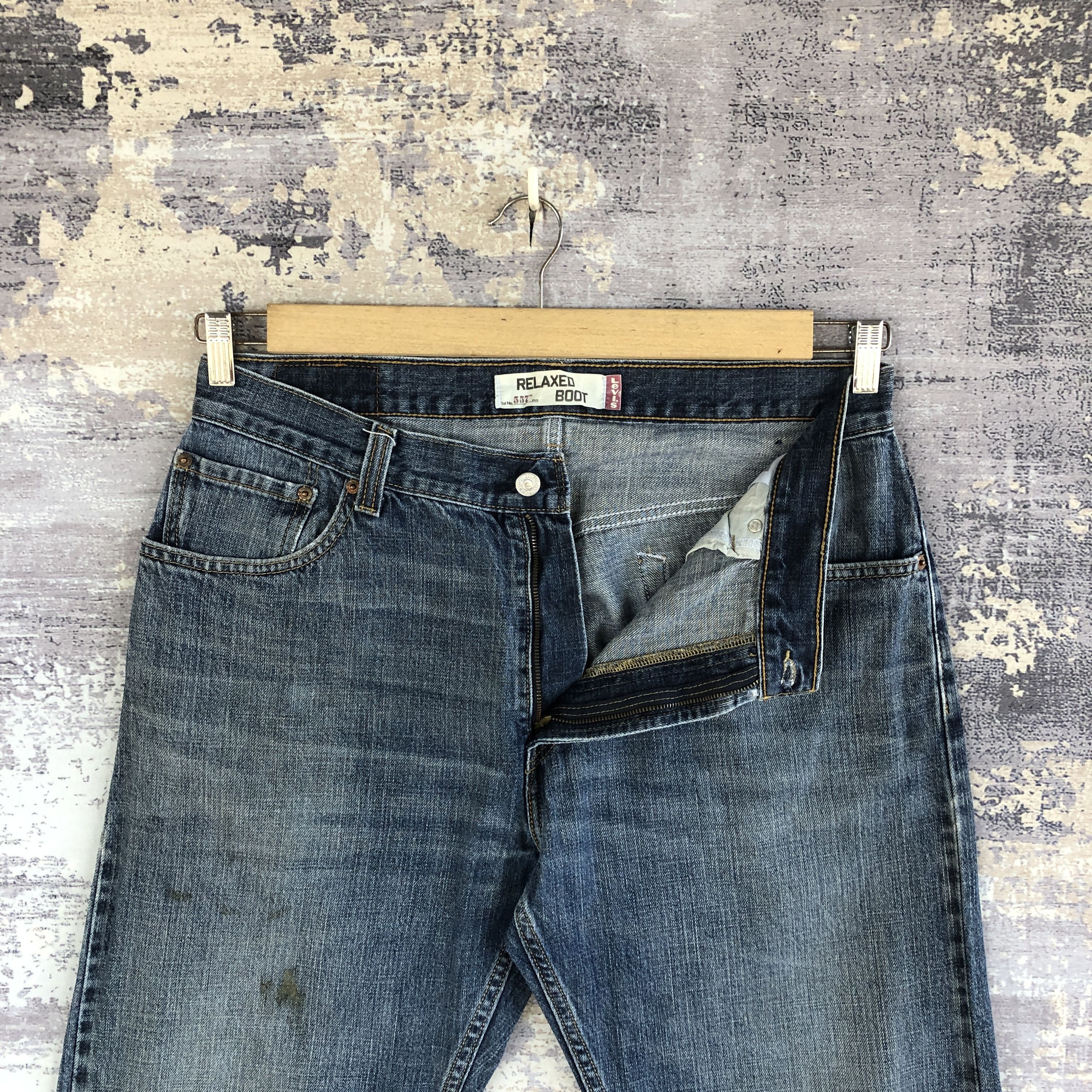 Levi's Vintage Levis 557 Bell Bottom Jeans Levi's Flare Denim Size US 34 / EU 50 - 6 Thumbnail
