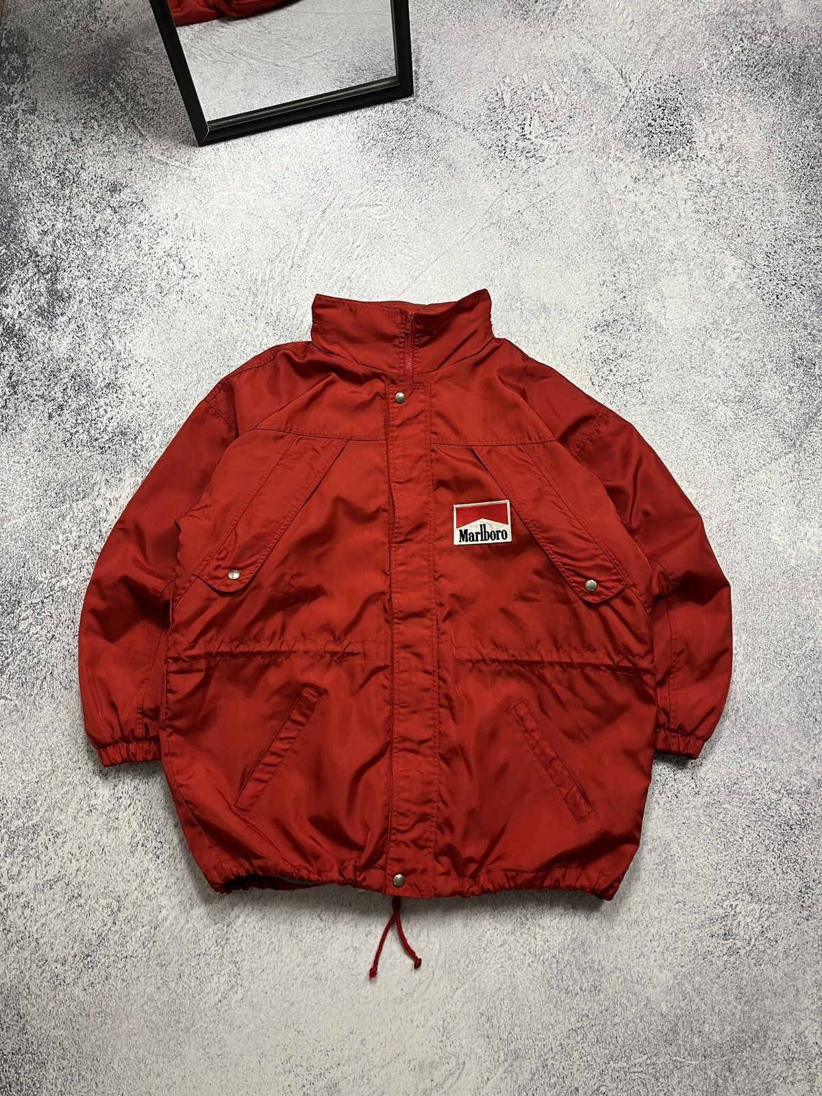 Marlboro × Vintage Vintage 90s Racing Marlboro Cigarettes Parka Warm Jacket Size US XL / EU 56 / 4 - 2 Thumbnail