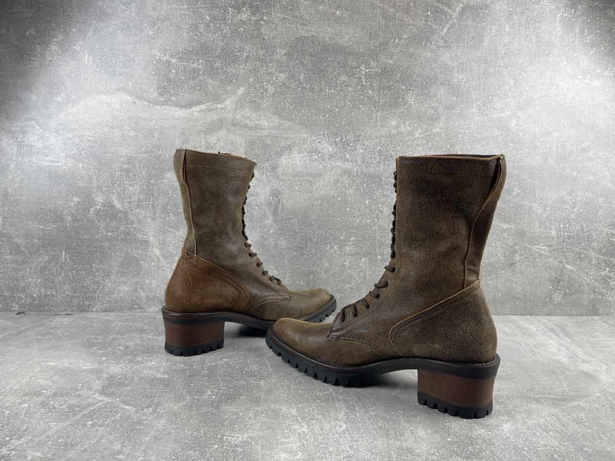 Vintage Vintage Italian Avant Garde Western Leather Brown Boots Size US 8 / IT 38 - 6 Thumbnail