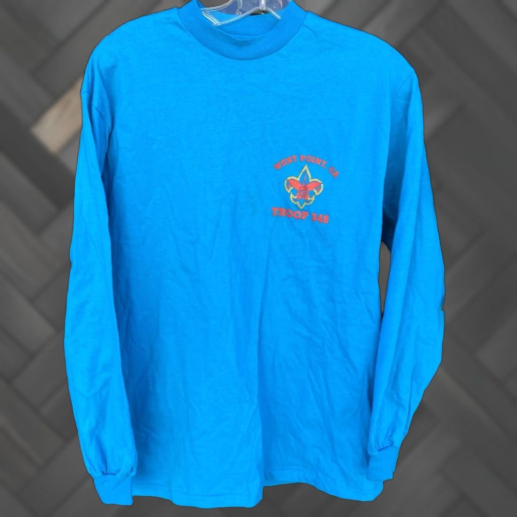 Hanes VINTAGE Westpoint Troop 348 Hiked There Climbed That Long Sleeve T-Shirt Size US M / EU 48-50 / 2 - 1 Thumbnail