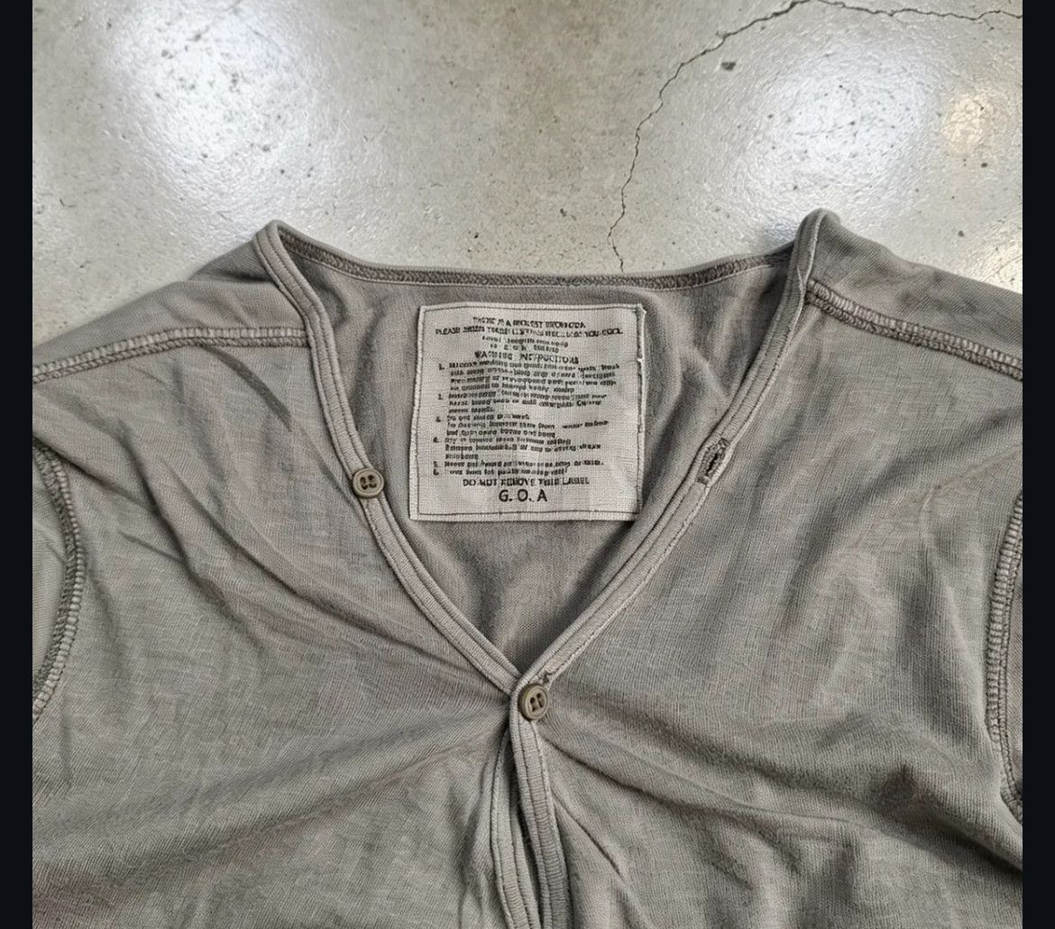 GOA 2000s GOA Distressed Button Knit Cardigan Size US XS / EU 42 / 0 - 5 Thumbnail