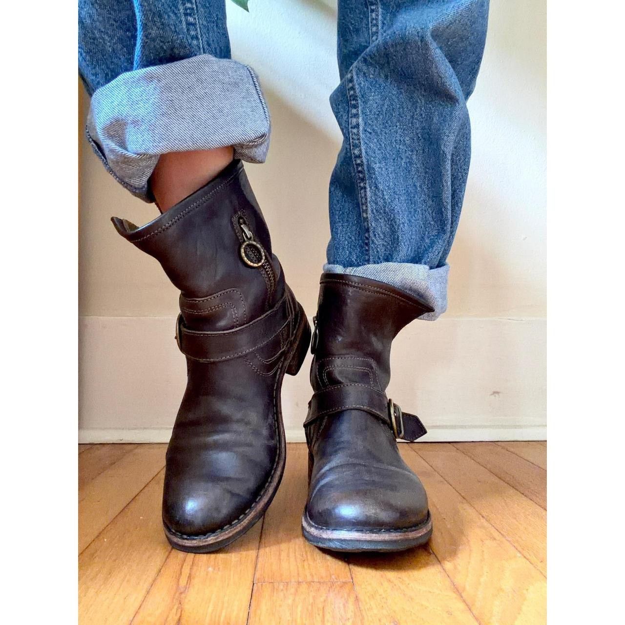 Fiorentini + Baker Rustic Fiorentini + Baker leather combat boots Size US 6.5 / IT 36.5 - 5 Thumbnail