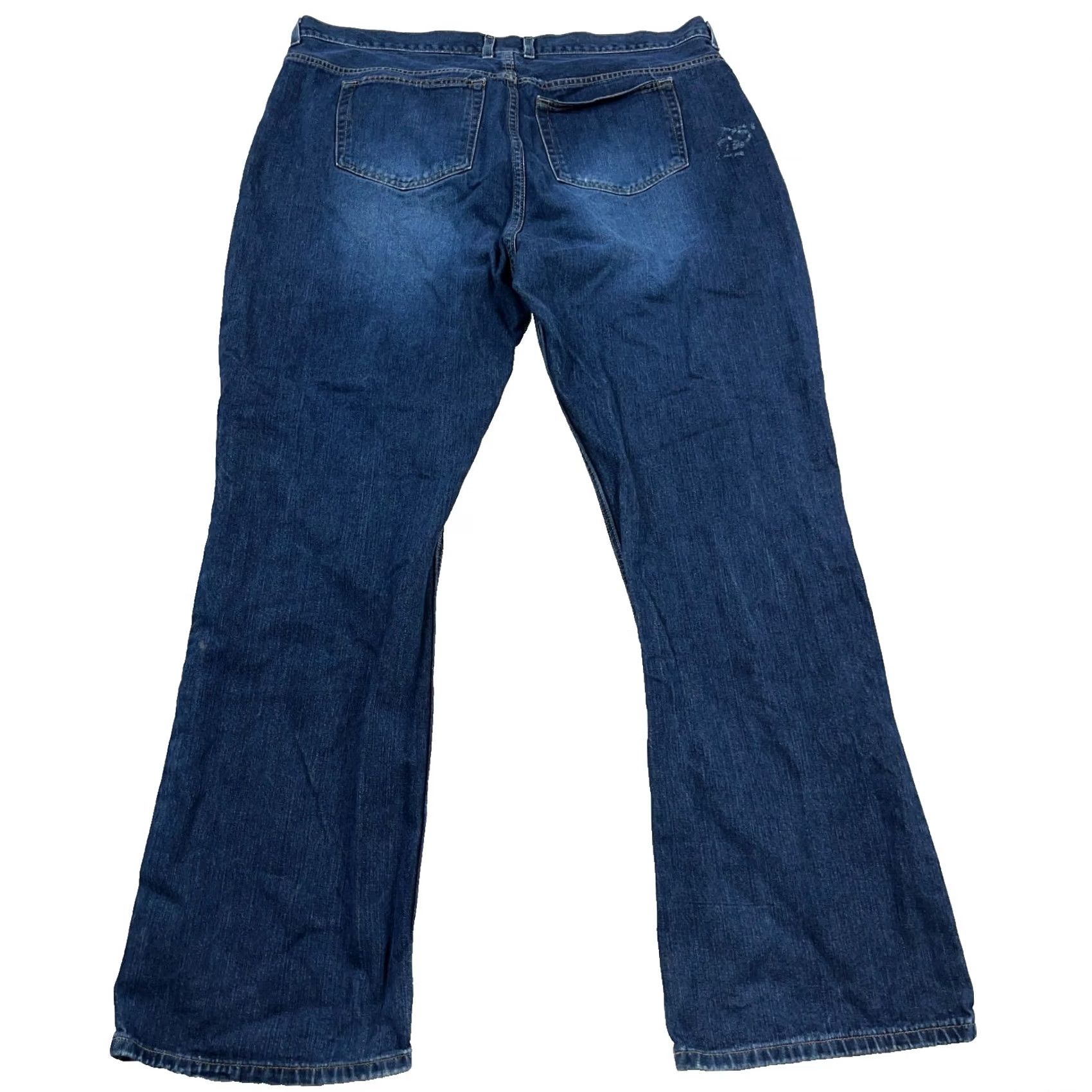 Harley Davidson Harley-Davidson Jeans Men 46x36 Slim Boot Cut Dark Wash USA Made Denim 5-Pocket Solid Blue MCM Images Size US 30 / EU 46 - 2 Thumbnail