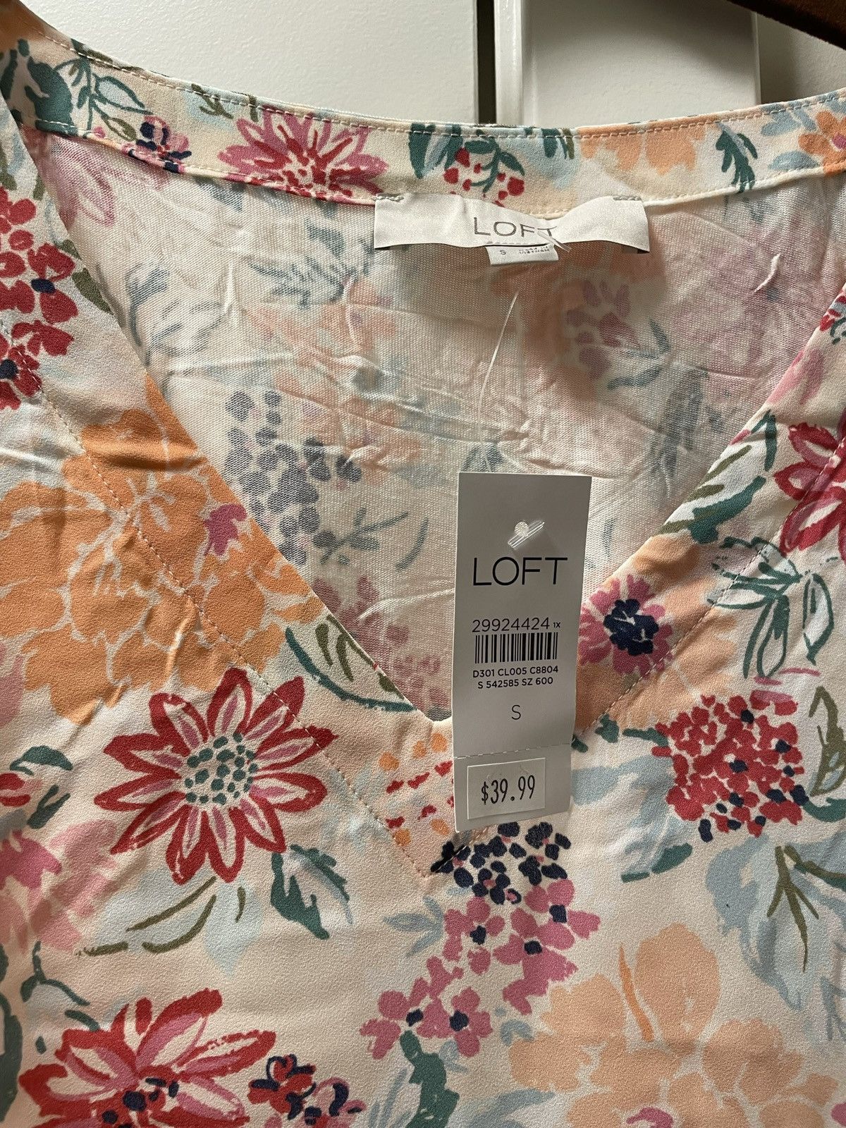 Loft Blousy floral tank top Size S / US 4 / IT 40 - 4 Thumbnail
