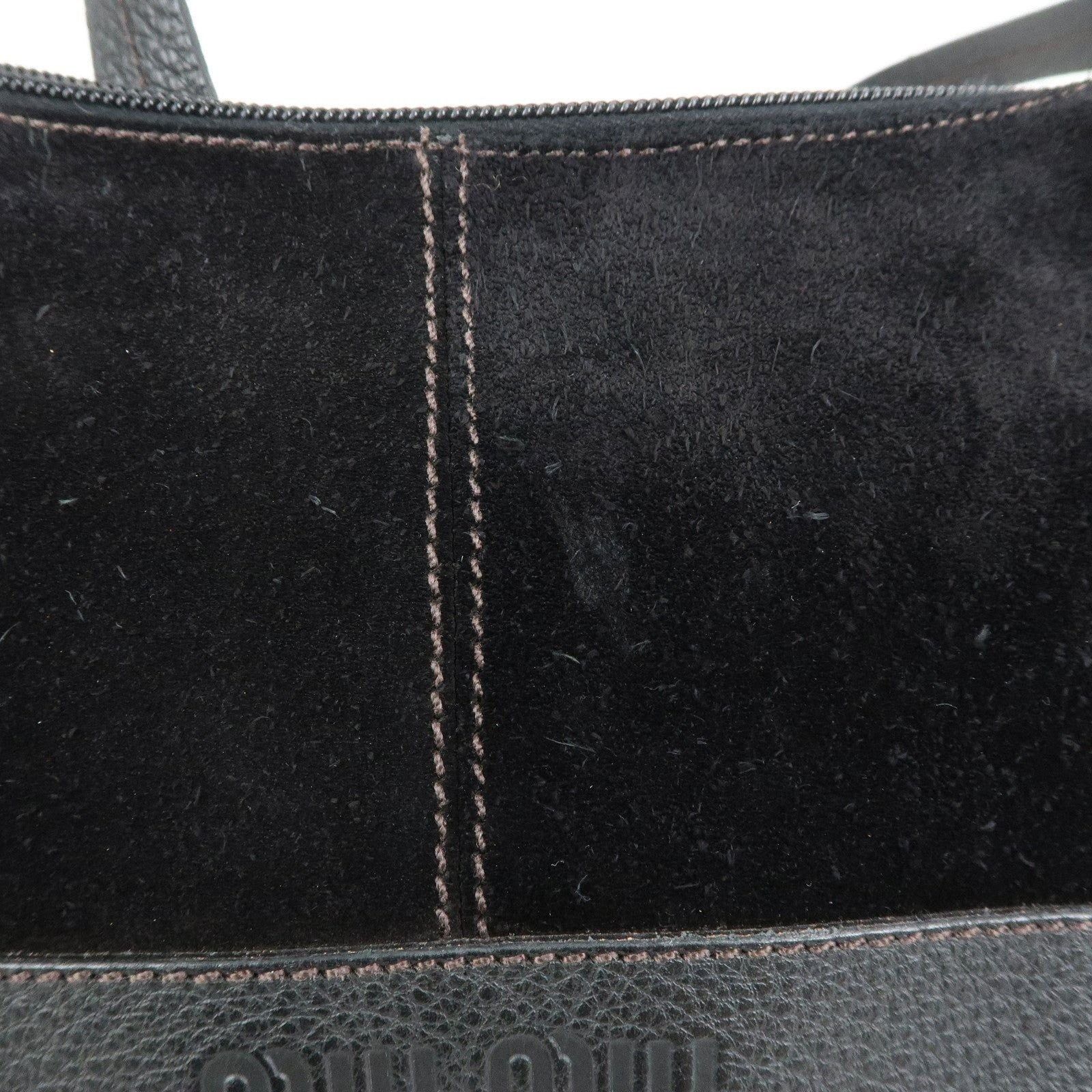 Miu Miu Miu Miu Suede Shoulder Bag Black Size ONE SIZE - 7 Thumbnail