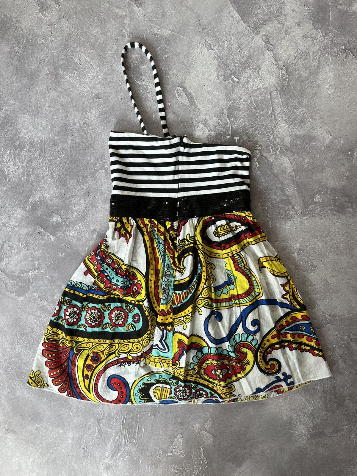 Miss Sixty Miss Sixty Sundress Multicolor Paisley Striped sz XS Size XS / US 0-2 / IT 36-38 - 2 Thumbnail