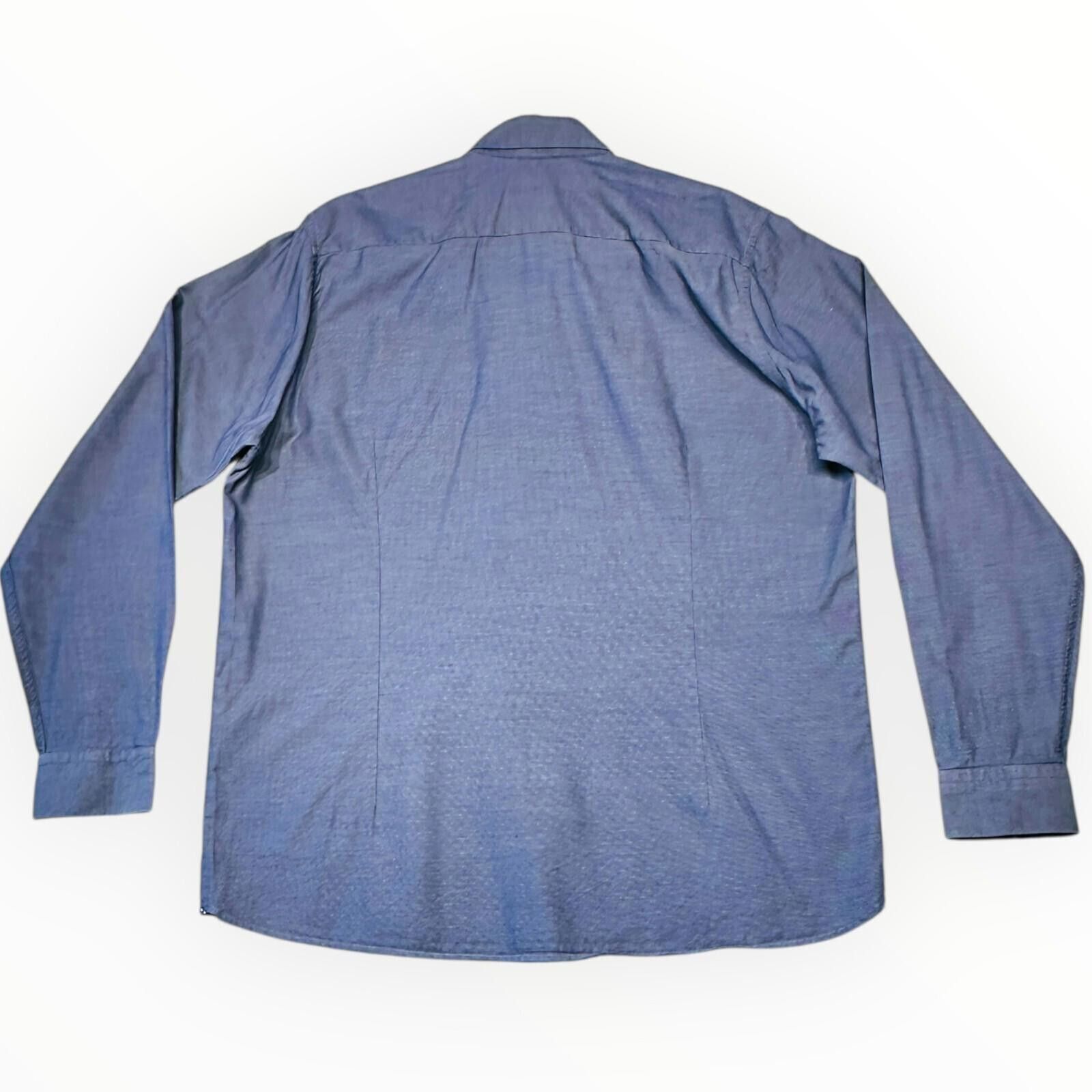 Ted Baker Ted Baker 6 Shirt Men's UK Size 2XL Blue Ditsy Print Button Size 48R - 4 Thumbnail