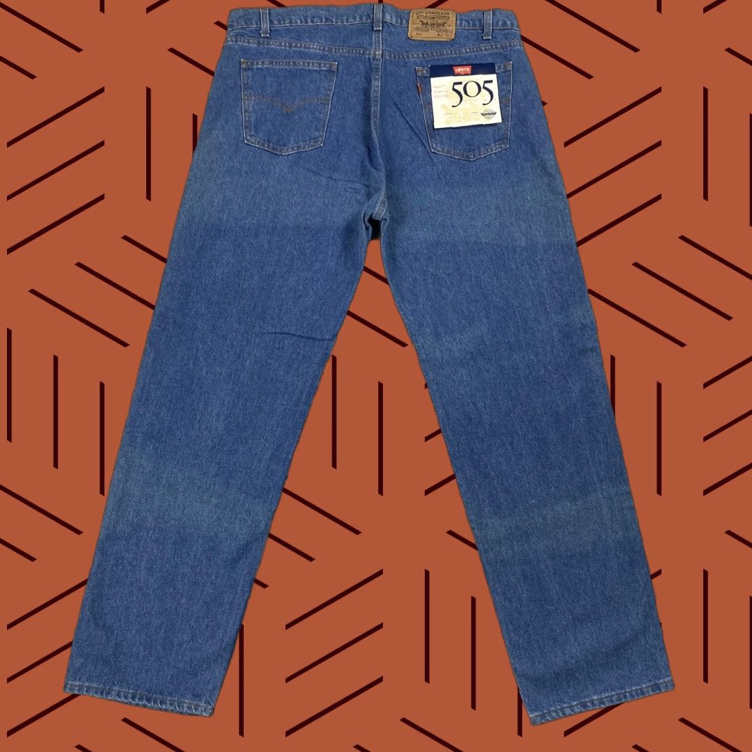 Levi's VINTAGE Levi's 505 Jeans Men 42x32 Light Wash 80s Deadstock Straight Fit Denim Mid Rise Size US 42 / EU 58 - 1 Thumbnail