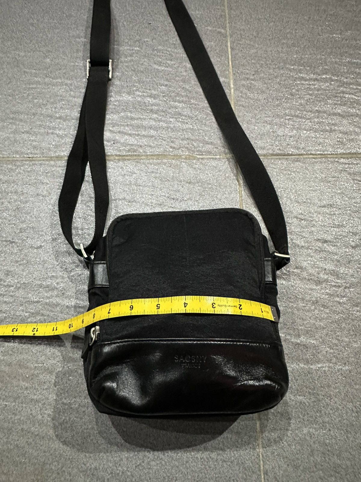 Yohji Yamamoto Ysaccs by Yohji Yamamoto Leather and Nylon crossbody bag Size ONE SIZE - 12 Thumbnail