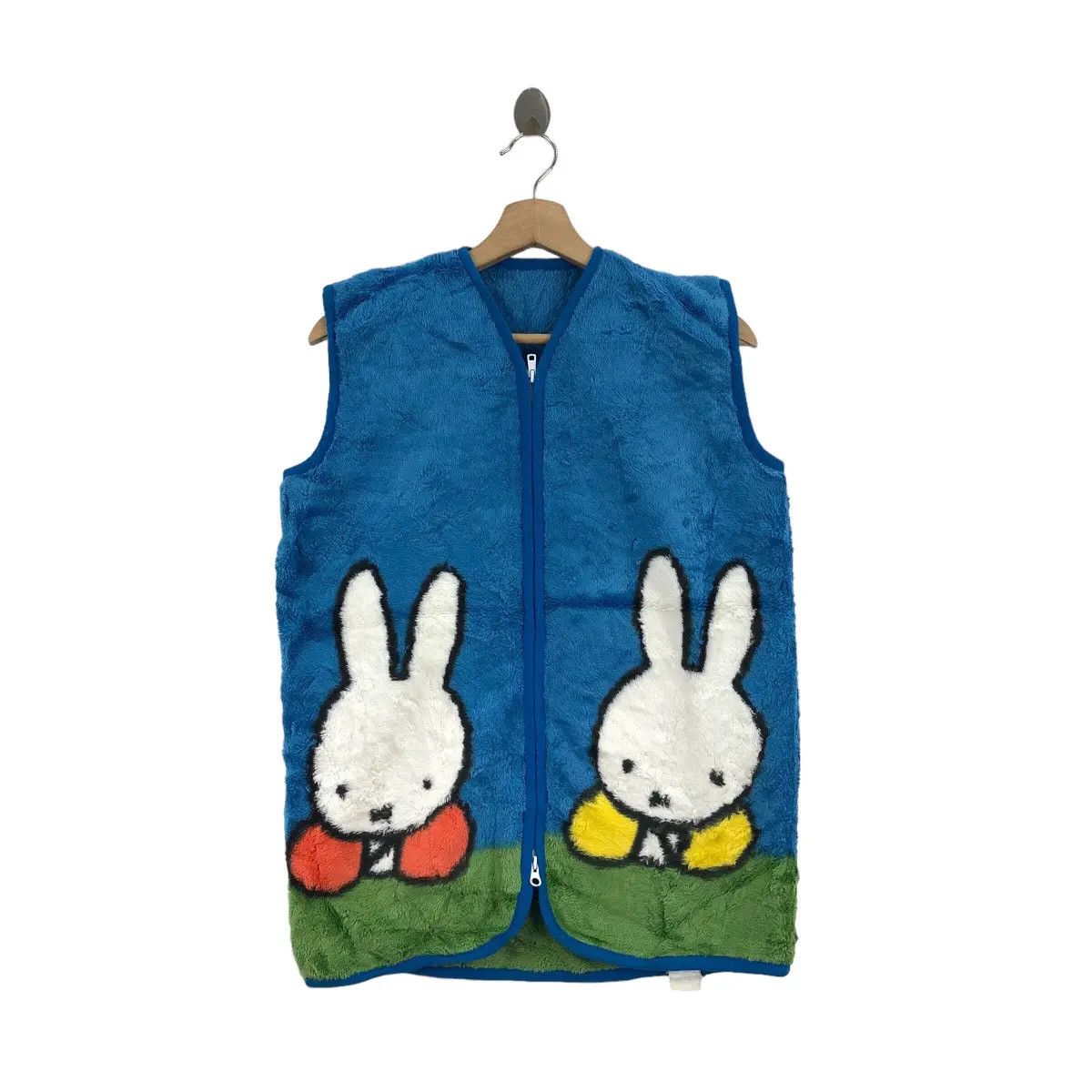 Vintage MIFFY NIJNTJE CARTOON Dick Bruna Little Rabbit Fleece Vest Size M / US 6-8 / IT 42-44 - 1 Thumbnail