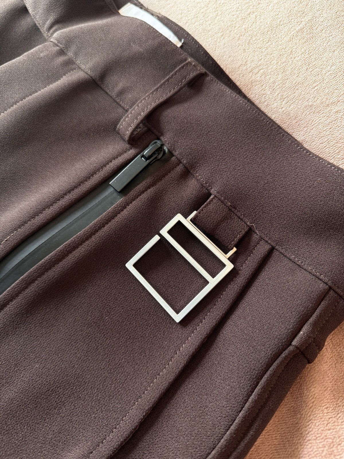 Pieces Uniques XL PIÈCES UNIQUES LE PANTALON EMIN ZIPPED PANTS Brown Zara Size US 34 / EU 50 - 9 Thumbnail