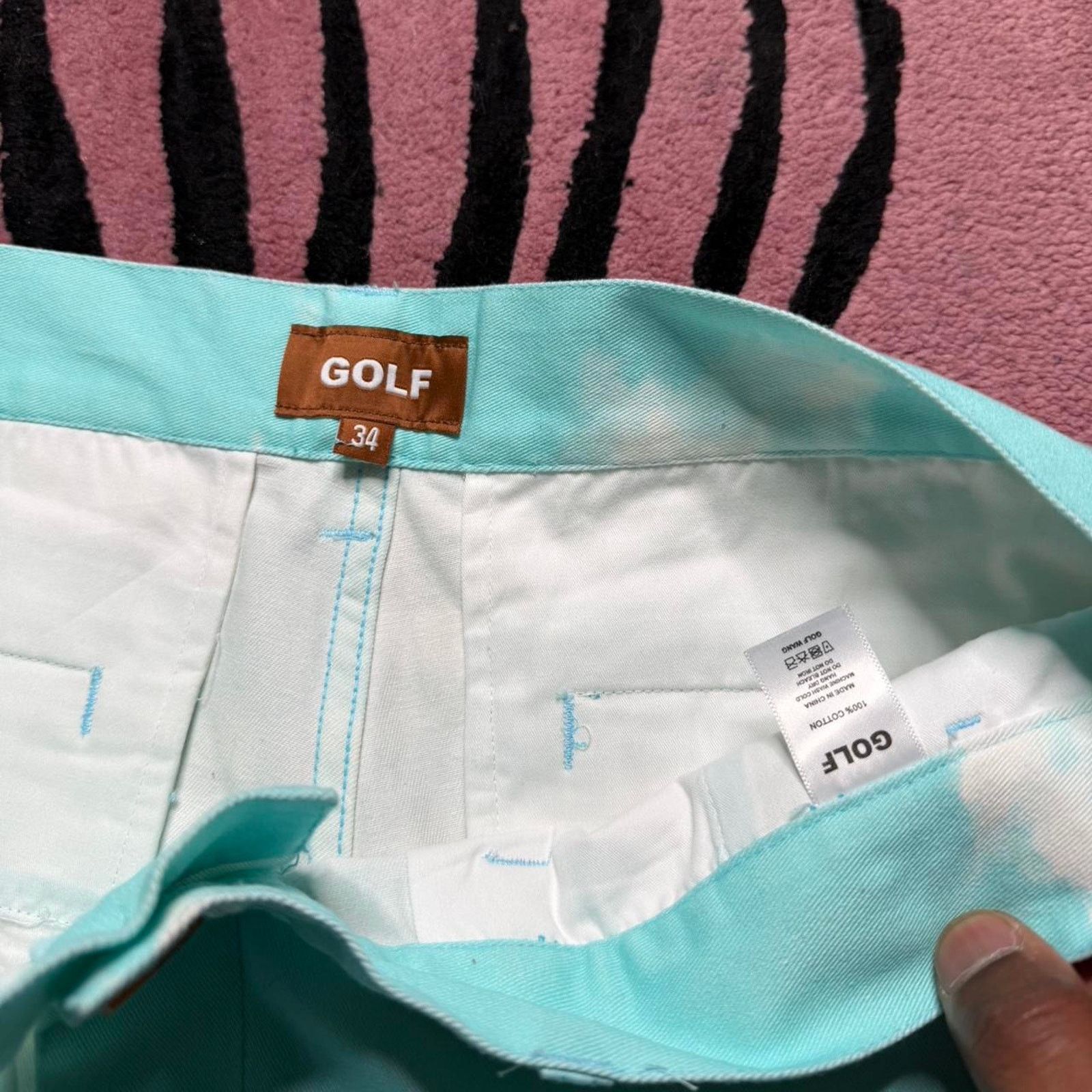 Golf Wang Golf Wang Black Jesus All Over Print Graphic Chino Shorts 34 Size US 34 / EU 50 - 3 Thumbnail