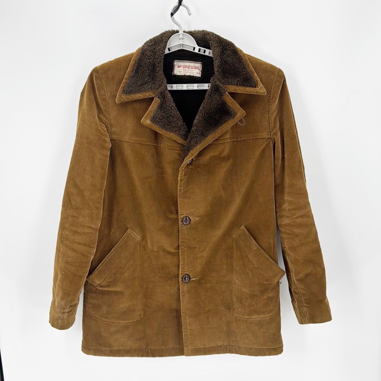 Other Vintage 70s McGregor Corduroy coat 42 extra long heavy Size US XXL / EU 58 / 5 - 1 Thumbnail