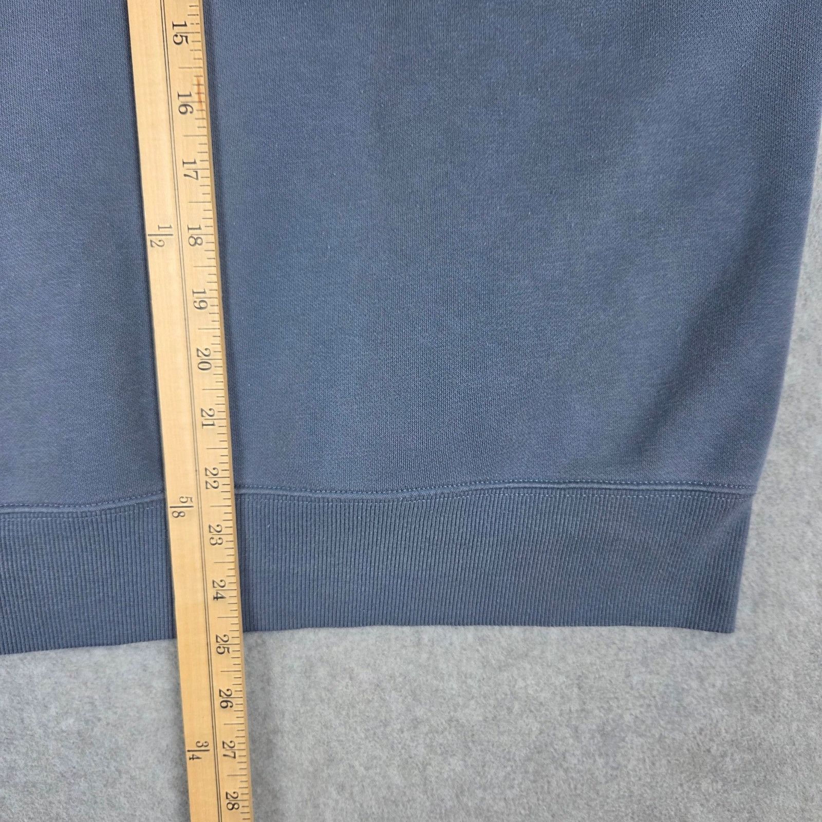 H&M H&M Small Oversized "NYCBKN" Half Zip Blue Sweatshirt Size US S / EU 44-46 / 1 - 11 Thumbnail