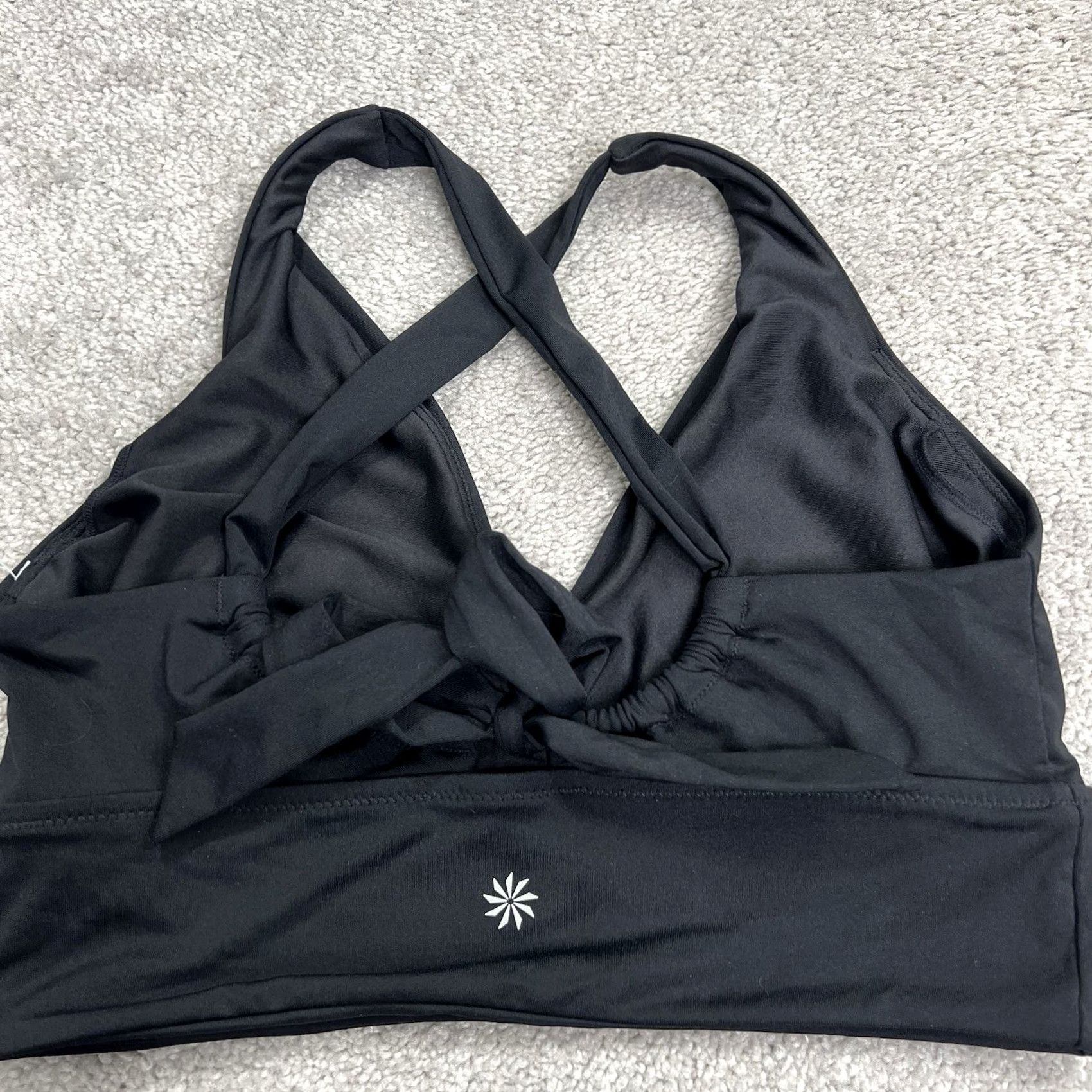 Athleta VINTAGE? No. Athleta Plunge Bikini Swimsuit Top Black D-DD Cup & Clean Full Bottom Black 2 Piece NWT Small/Medium Women XS-? Size S / US 4 / IT 40 - 7 Thumbnail