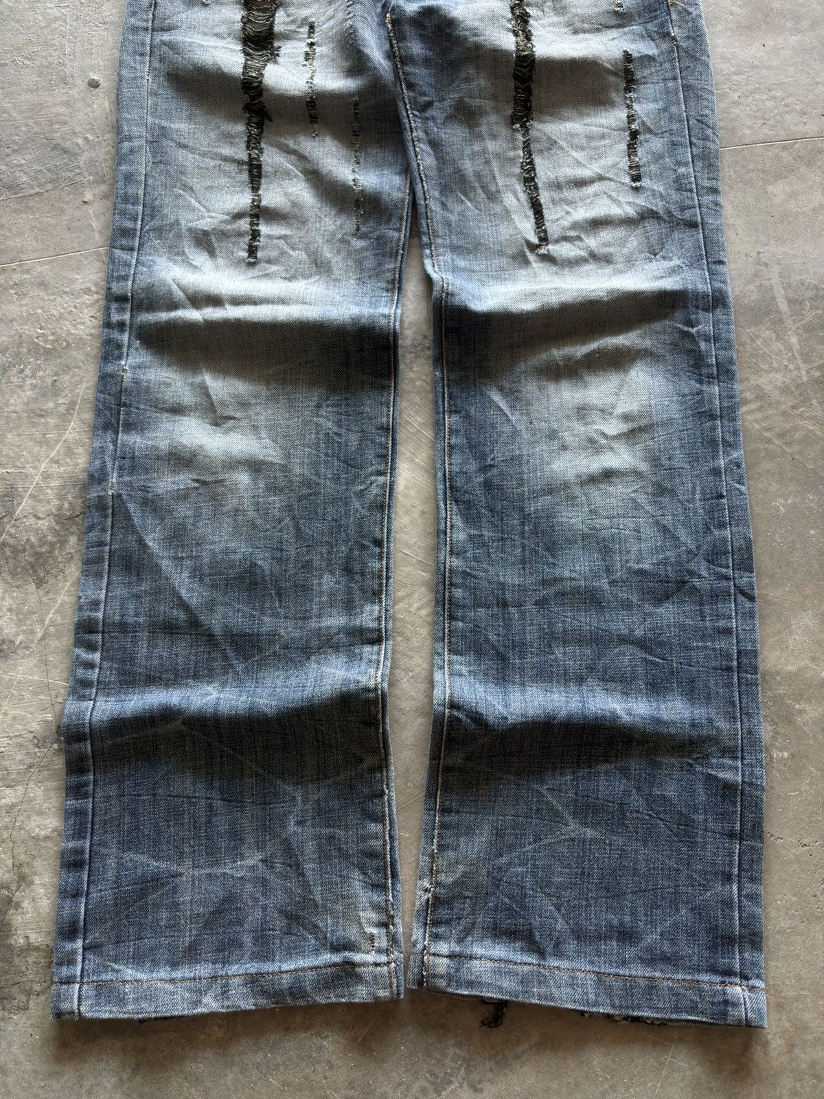 Hysteric Glamour KUI distressed japanese denim washed punk grunge style Size US 32 / EU 48 - 12 Thumbnail