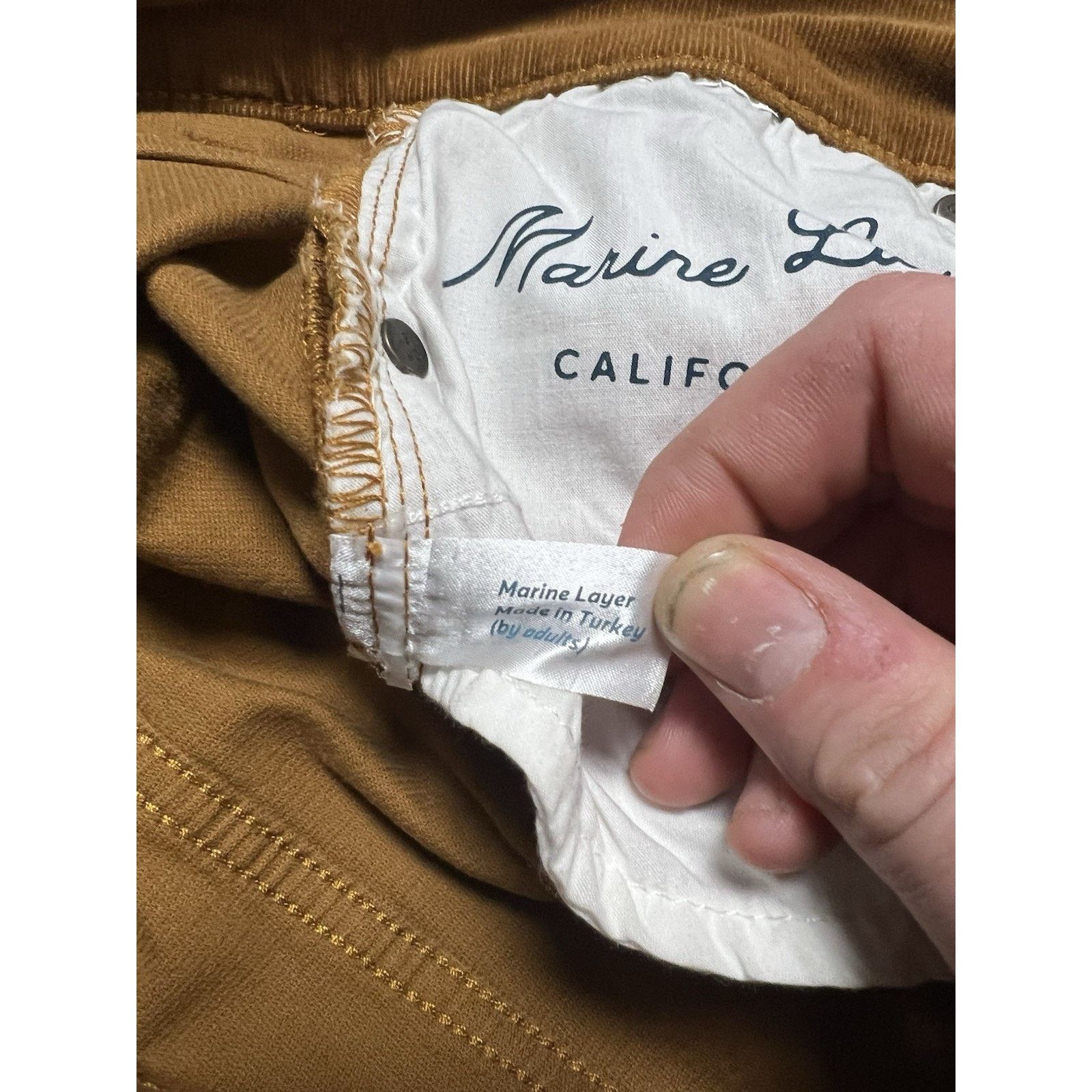 Marine Layer Marine Layer Vintage Straight Corduroy Sz 30 Camel Women’s Size 30" / US 8 / IT 44 - 5 Thumbnail