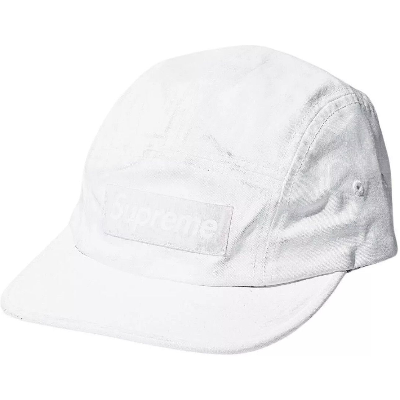 Supreme X Maison Margiela MM6 Painted Camp Cap White