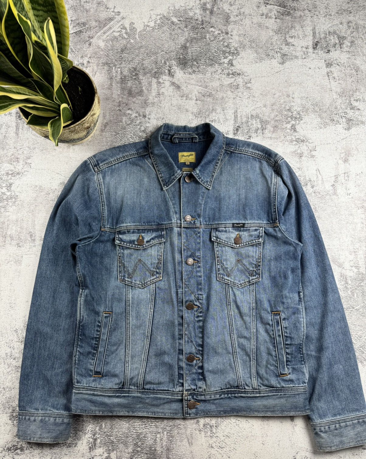 Wrangler WRANGLER Western Rugged Classic XL 90s Trucker Moto Jeans Jacket Size US XL / EU 56 / 4 - 4 Thumbnail
