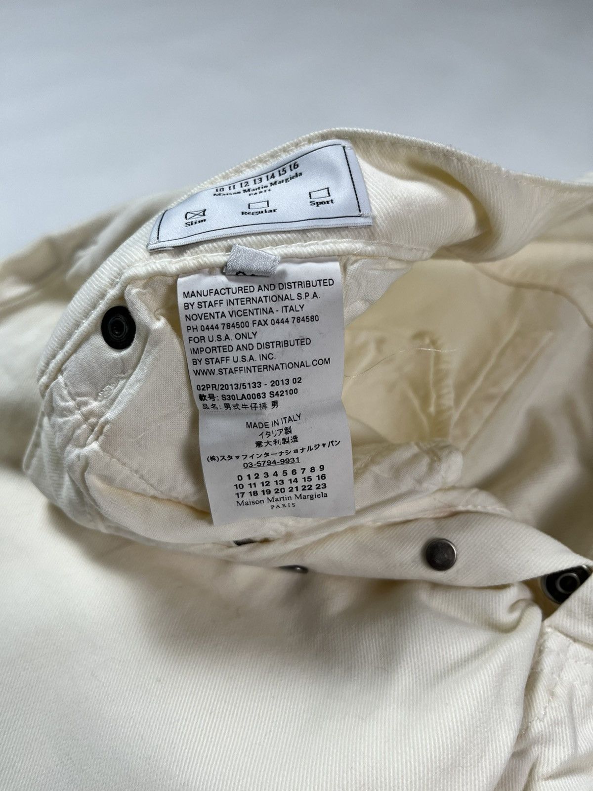 Maison Margiela MAISON MARGIELA CLASSIC STRAIGHT-LEG WHITE DENIM Size US 32 / EU 48 - 7 Thumbnail