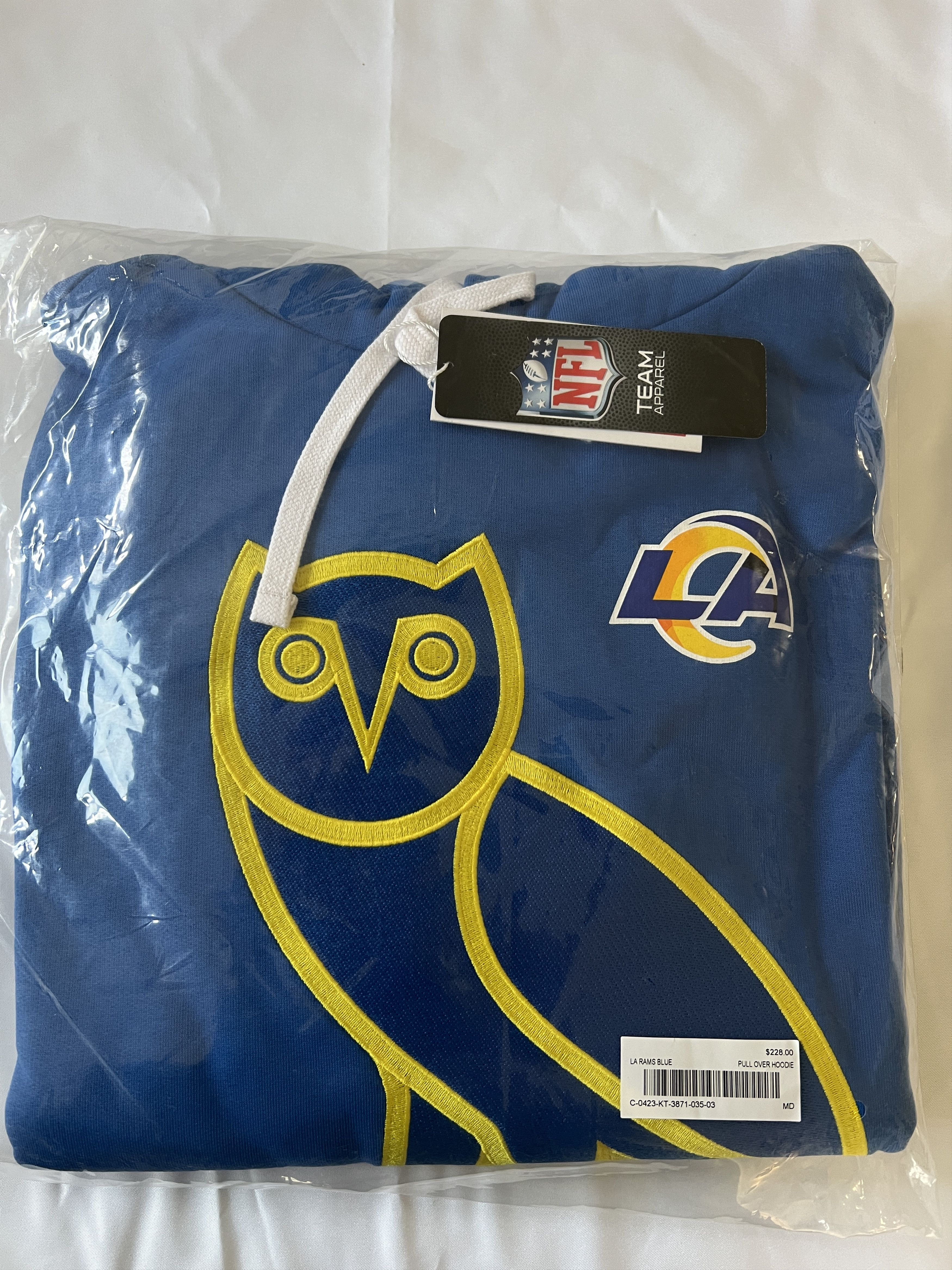 Drake *RARE* OVO x NFL Los Angeles Rams OG Owl Hoodie Size US M / EU 48-50 / 2 - 2 Thumbnail