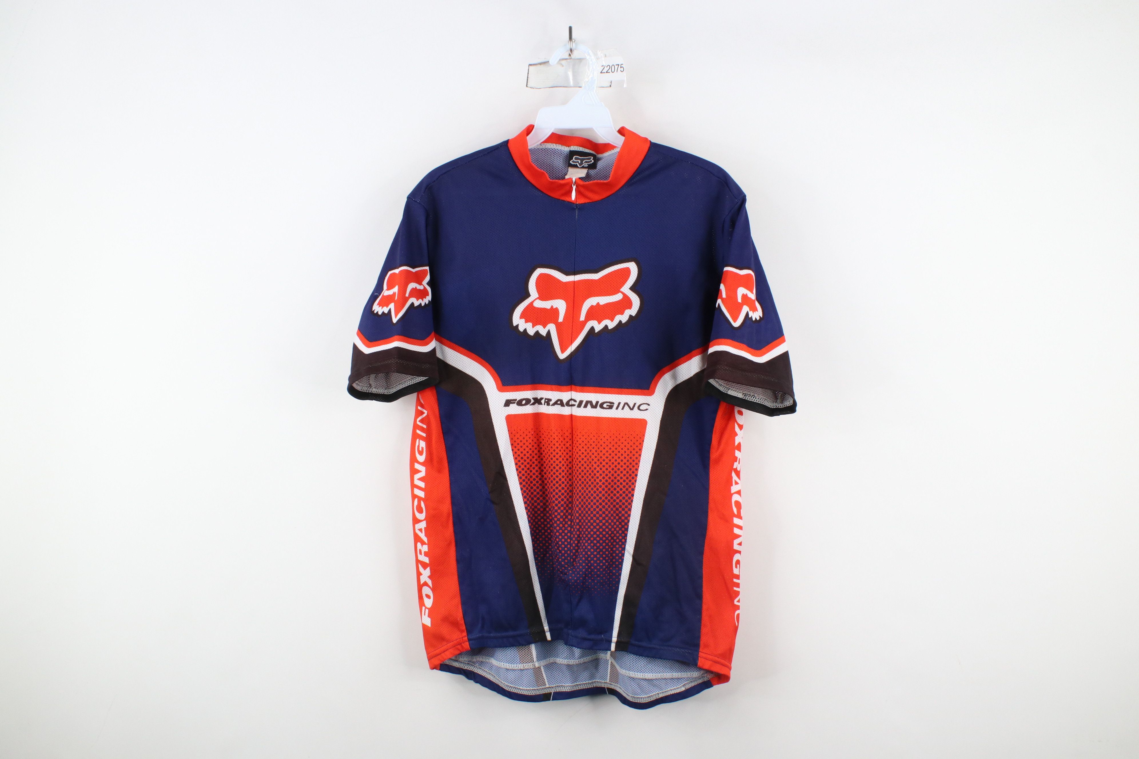 Fox Racing × Vintage Vintage 90s Fox Racing Bicycle Cycling Racing Jersey USA Size US L / EU 52-54 / 3 - 1 Thumbnail
