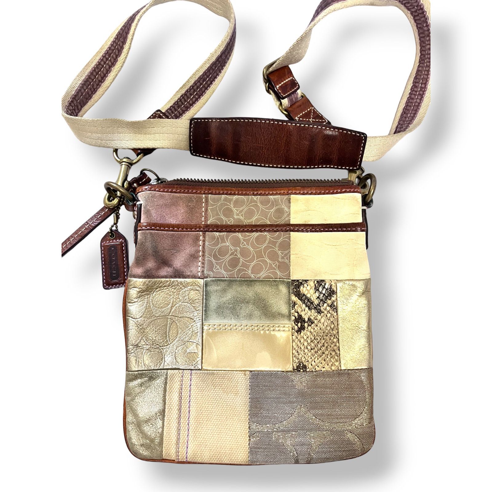 Coach Coach No. B063-10006 Patchwork Style Crossbody Bag Size ONE SIZE - 2 Thumbnail