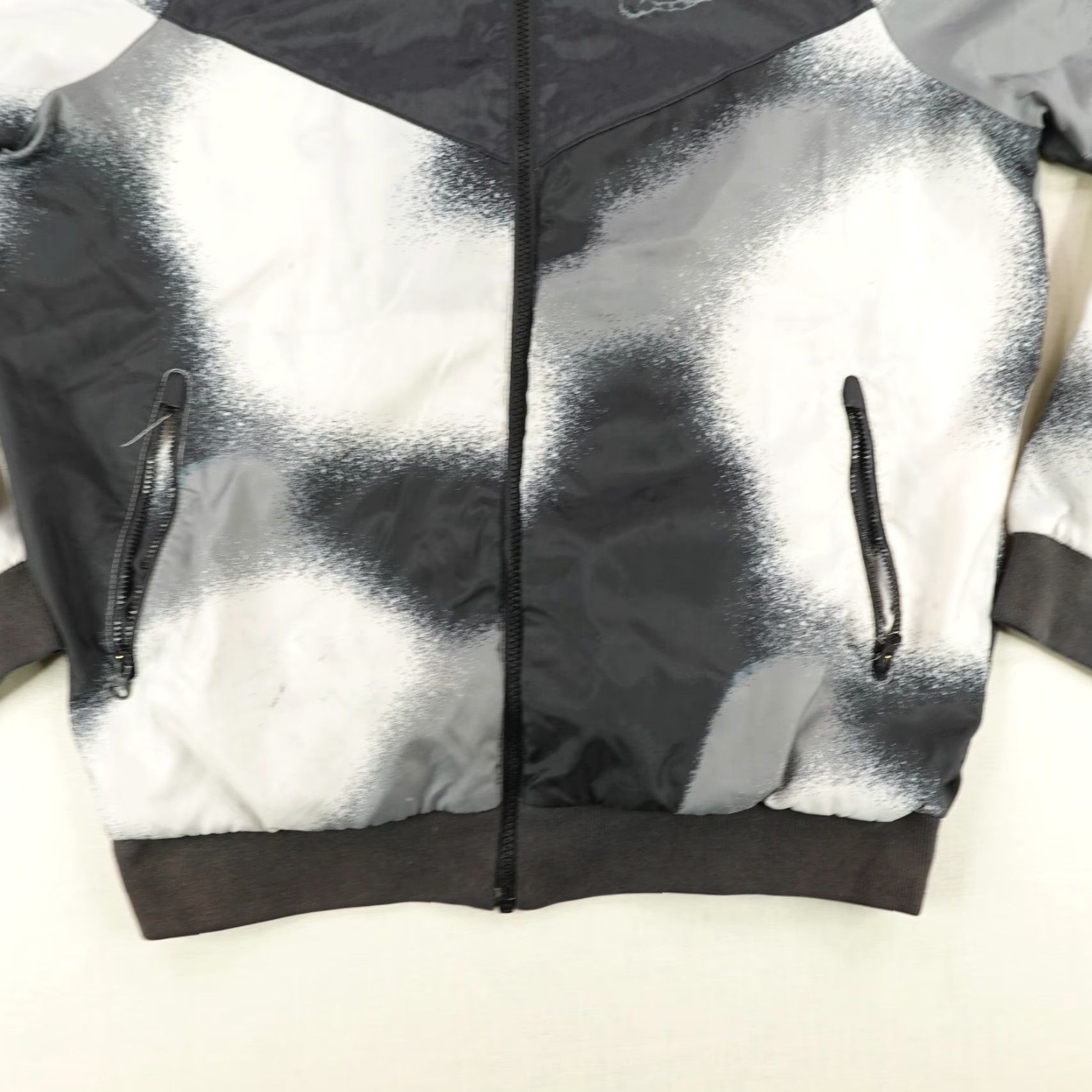 Nike Nike Windbreaker Jacket Mens M Gray Deep Space To Dream Windrunner Zip Hooded Pockets Lightweight Windproof Athletic Outdoor Sports Size US M / EU 48-50 / 2 - 4 Thumbnail
